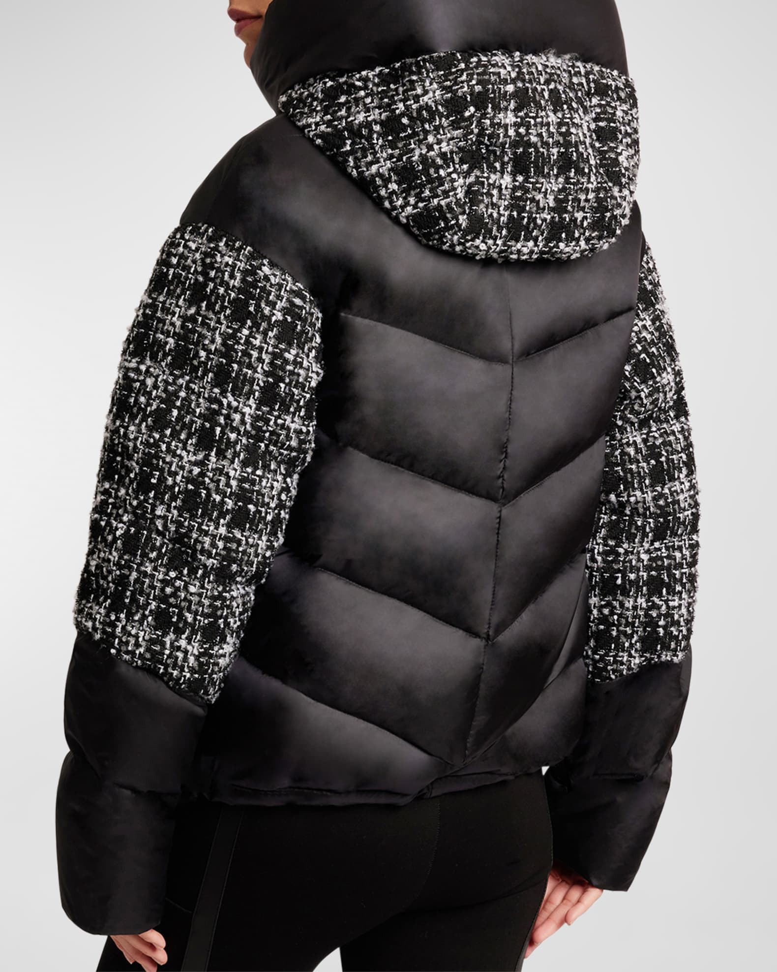 Herno bouclé padded jacket - White