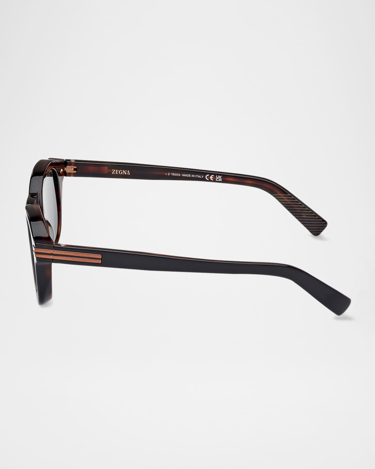 ZEGNA AURORA ヴィンテージ アセテート サングラス ZEGNA Men's AURORA I Acetate Round Sunglasses | Neiman Marcus
