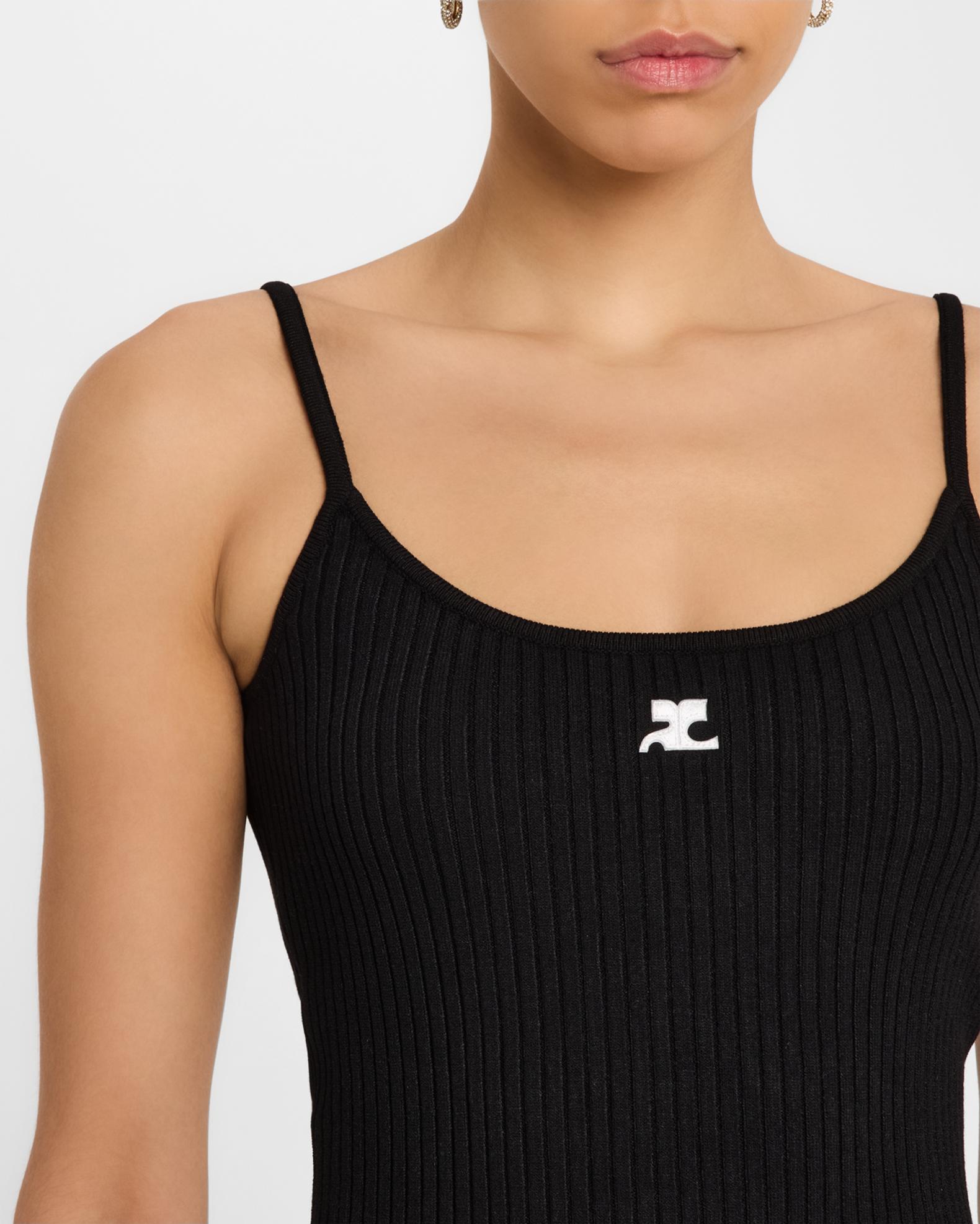 Logo Ribbed Knit Tank Top | Neiman Marcus