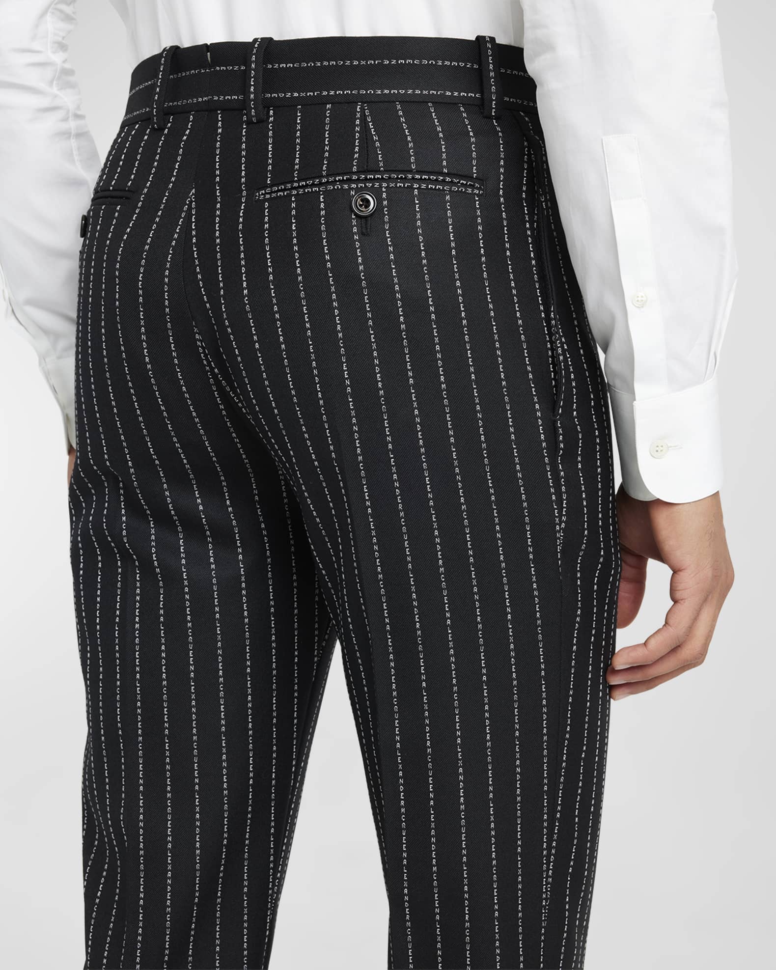 Petite pinstripe hotsell cigarette trousers