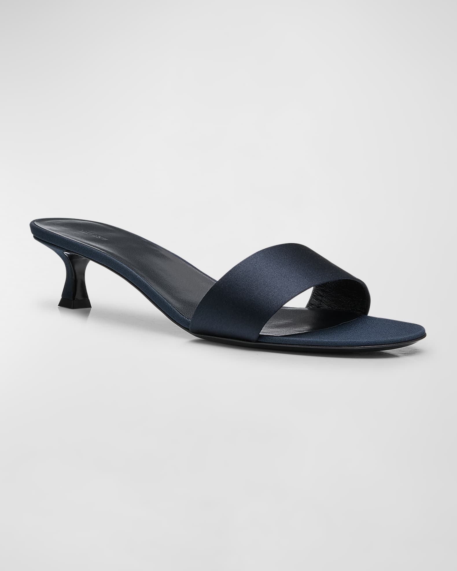 Kitten heel slide sandals top