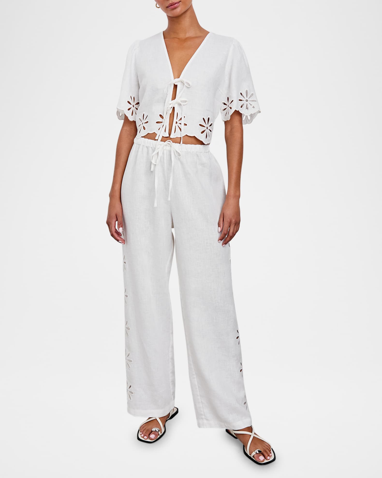 EMMIE LINEN PANTS BEIGE