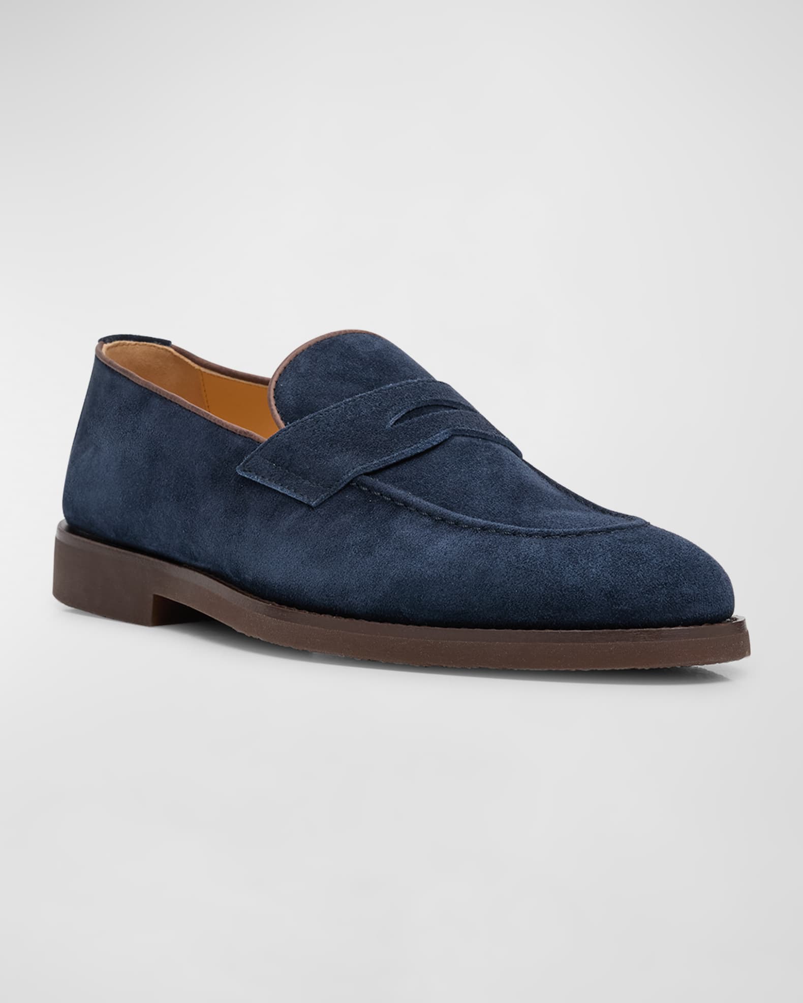 【関税込み】BRUNELLO CUCINELLI SUEDE LOAFERS Suede loafers for Man in Light Brown | Brunello Cucinelli