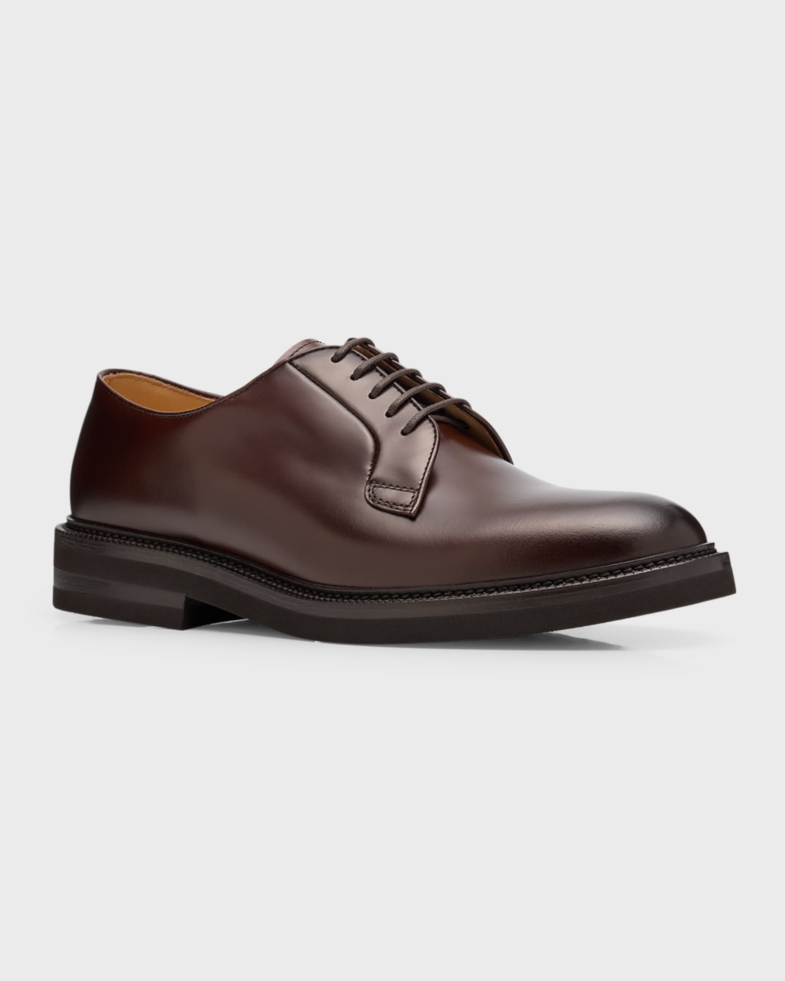 Men's Calf Leather Derby Shoes 1