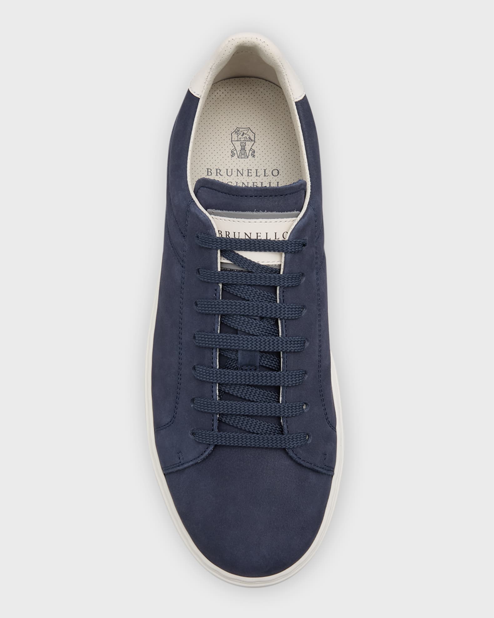 BRUNELLO CUCINELLI シッフロンクコト MD5039665P C028 Brunello Cucinelli Men's Nubuck Calfskin Low-Top Sneakers