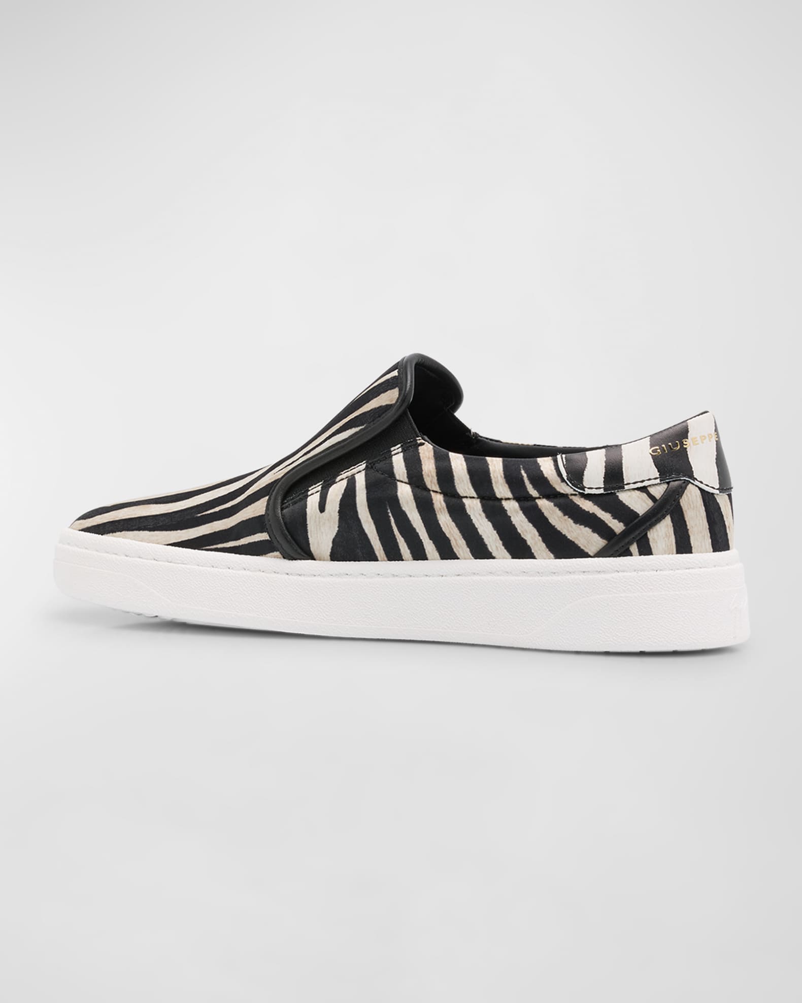 Giuseppe Zanotti Men's Gz94 Printed Silk and Leather Slip-On