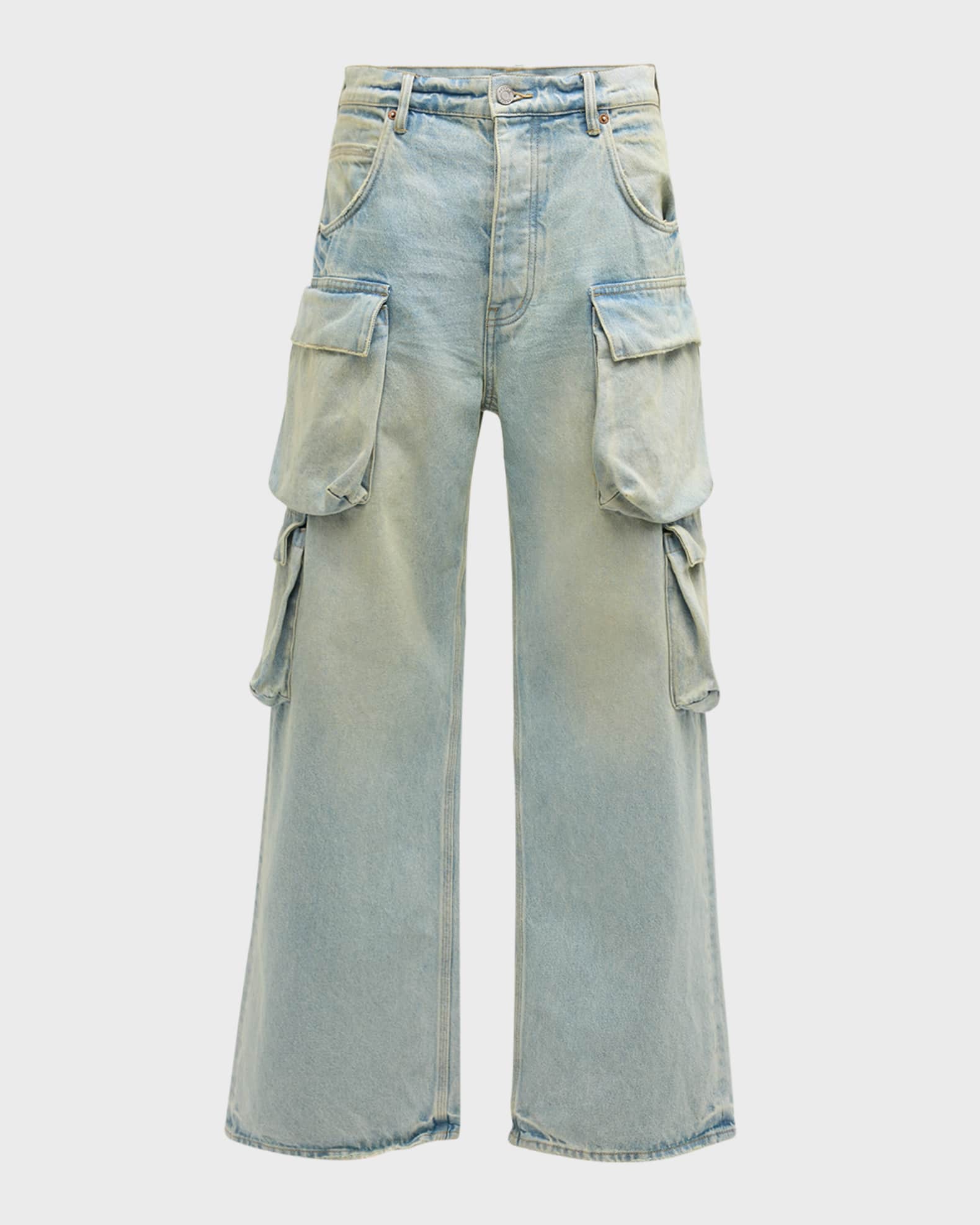 PURPLE Men's Relaxed Double Cargo Jeans