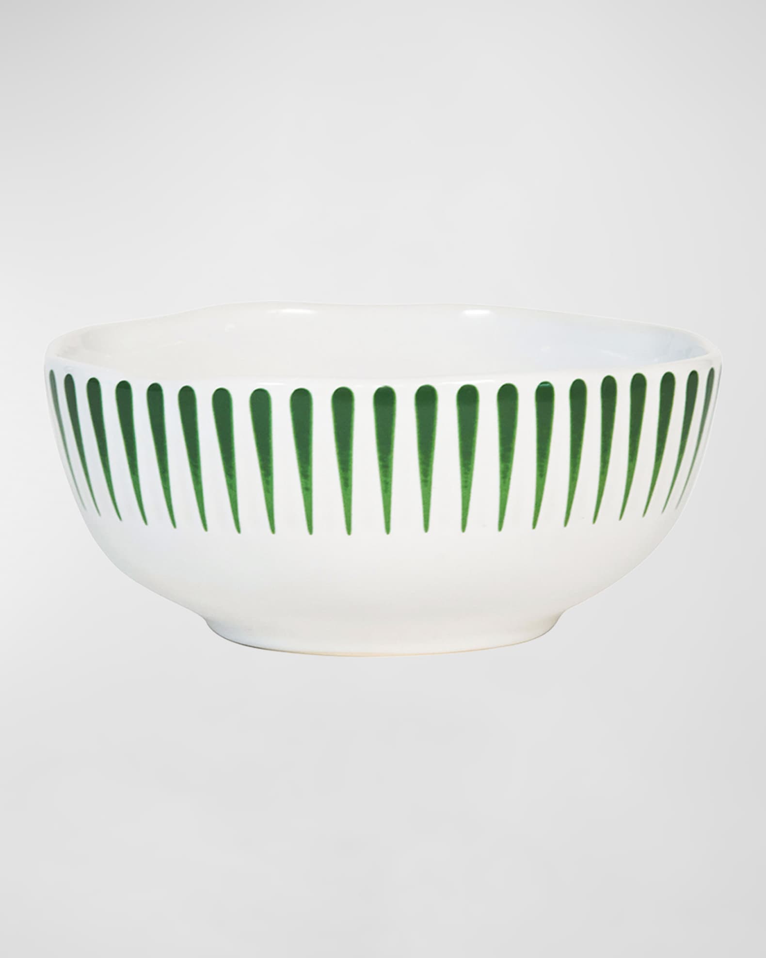 Sitio Stripe Basil Cereal/Ice Cream Bowl  0