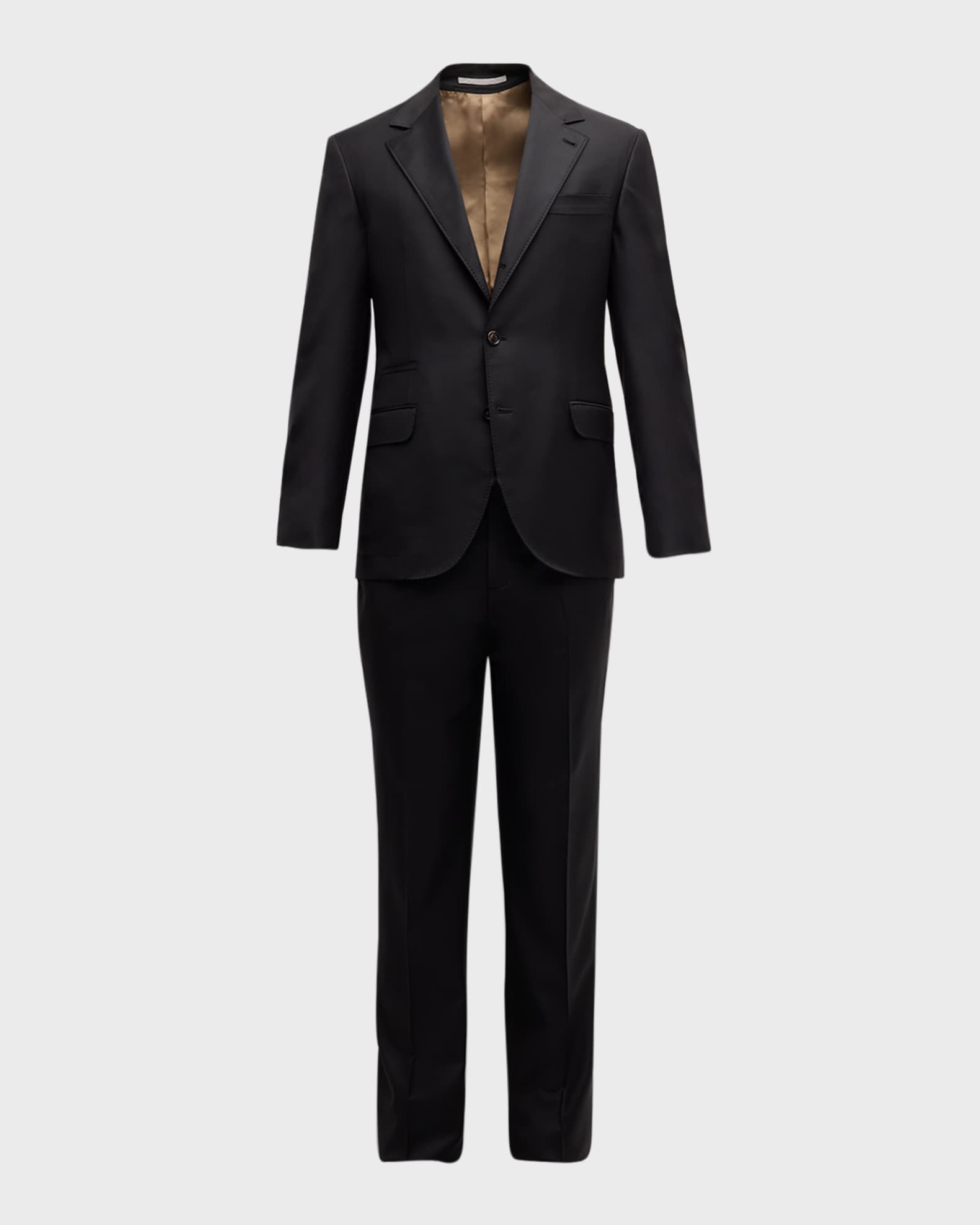 Men's Tasmanian Solid Virgin Wool Suit 0