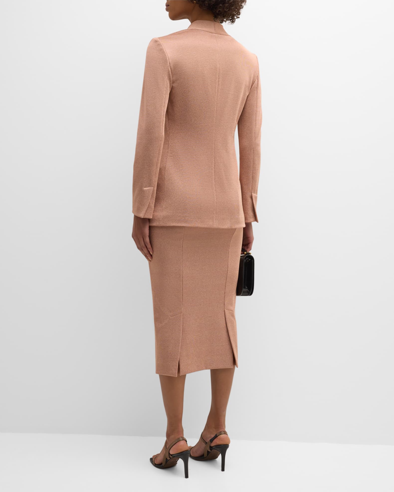 スカート GIORGIO ARMANI Woman Skirt Grey GW000806TE10101 U8045 Giorgio Armani Triple Pleated Linen Maxi Skirt - Bergdorf