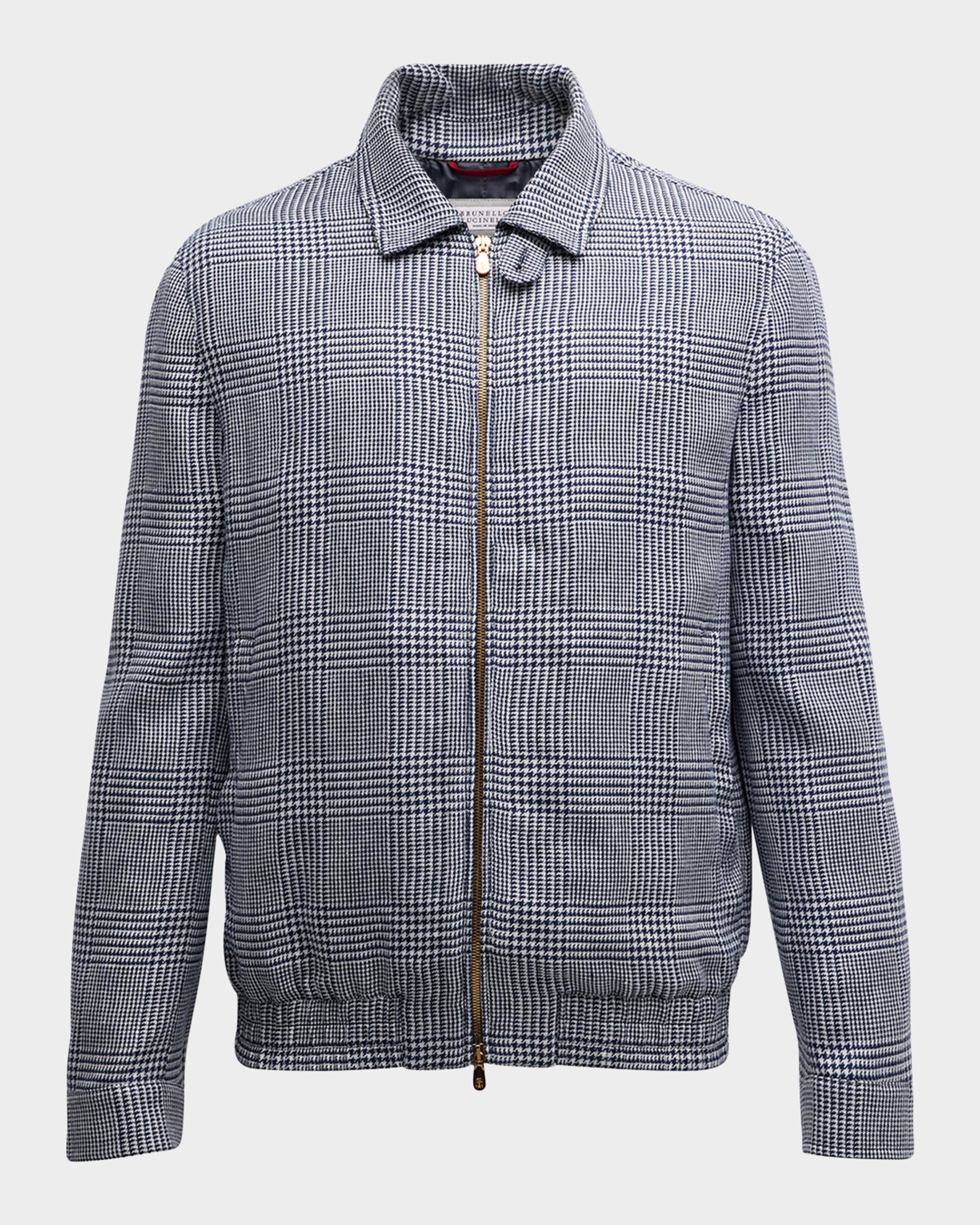 Veste Harrington Homme St George By Duffer - Taille L, Prince Of Wales, Occasion Très Bon état