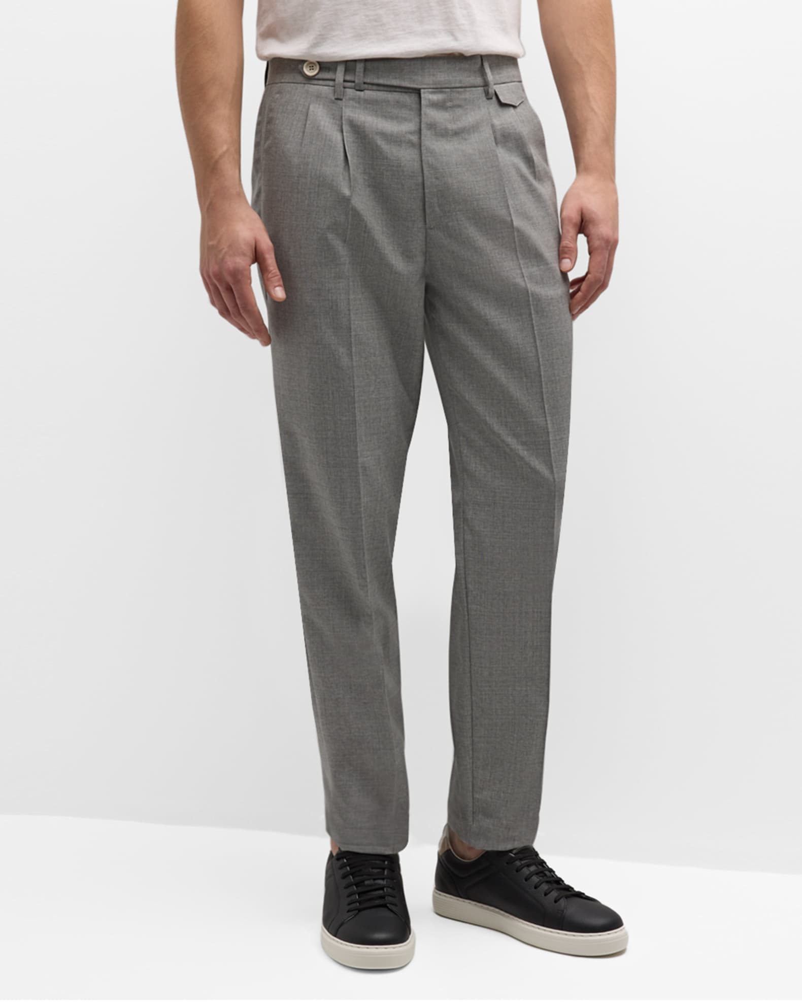 Mens wool cheap dress pants pleated