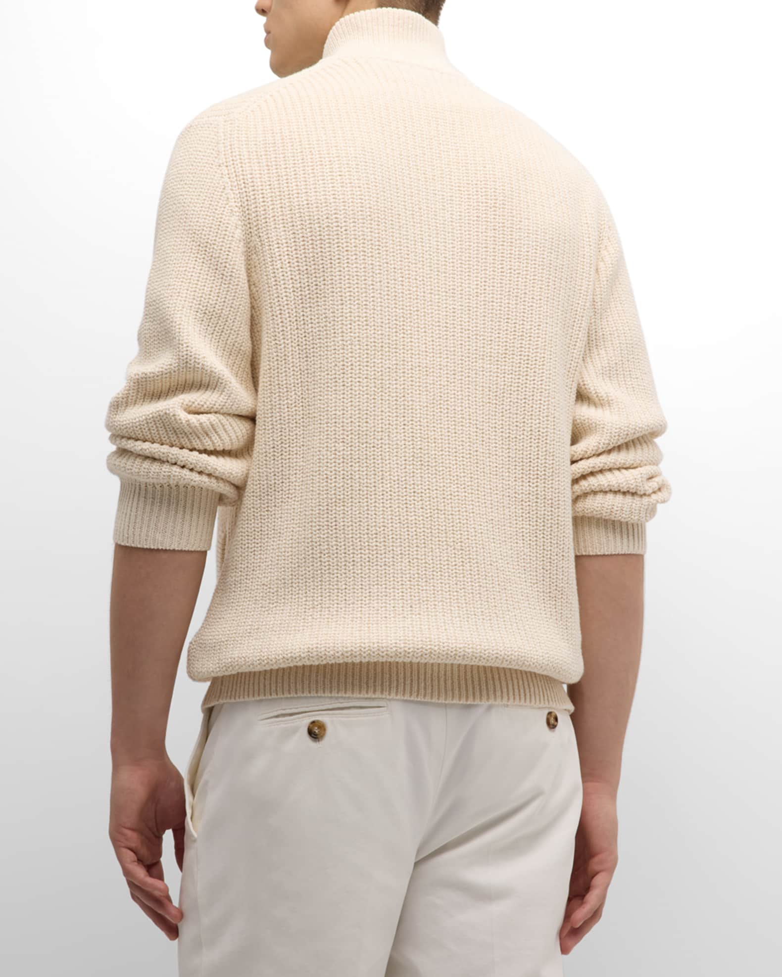 【送料&関税込】Brunello Cucinelli Half English Rib Full Zip Brunello Cucinelli Half English Rib Full Zip Crew Neck