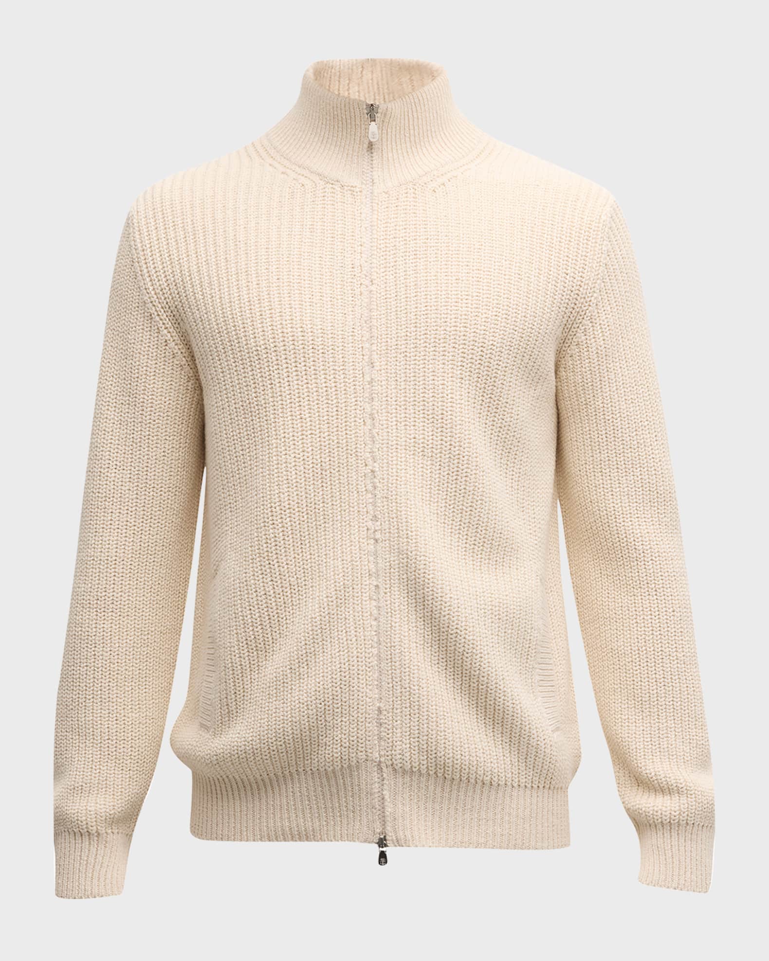 Men's Ribbed Full-Zip Sweater 0