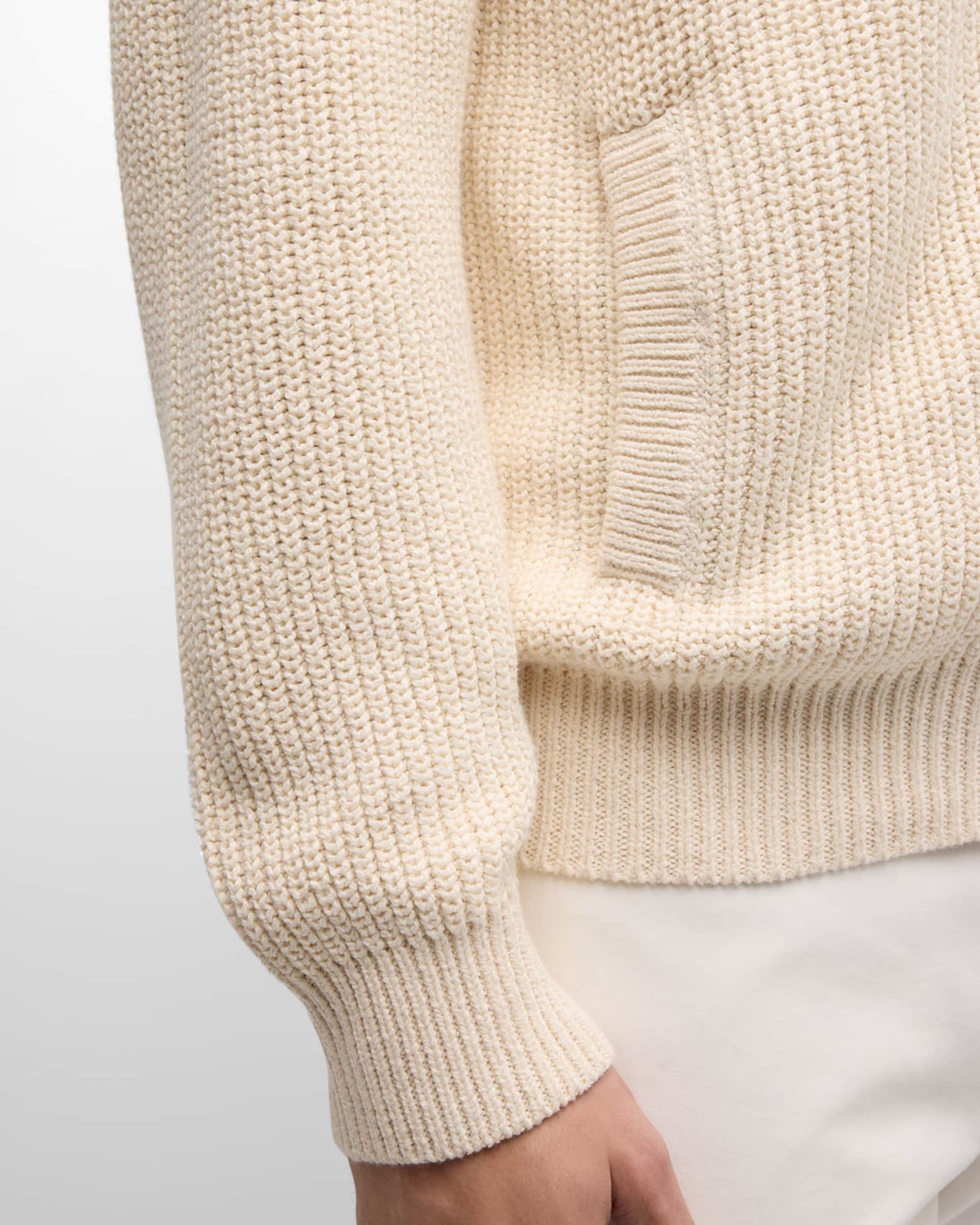 Brunello Cucinelli Men's Ribbed Full-Zip Sweater | Neiman Marcus
