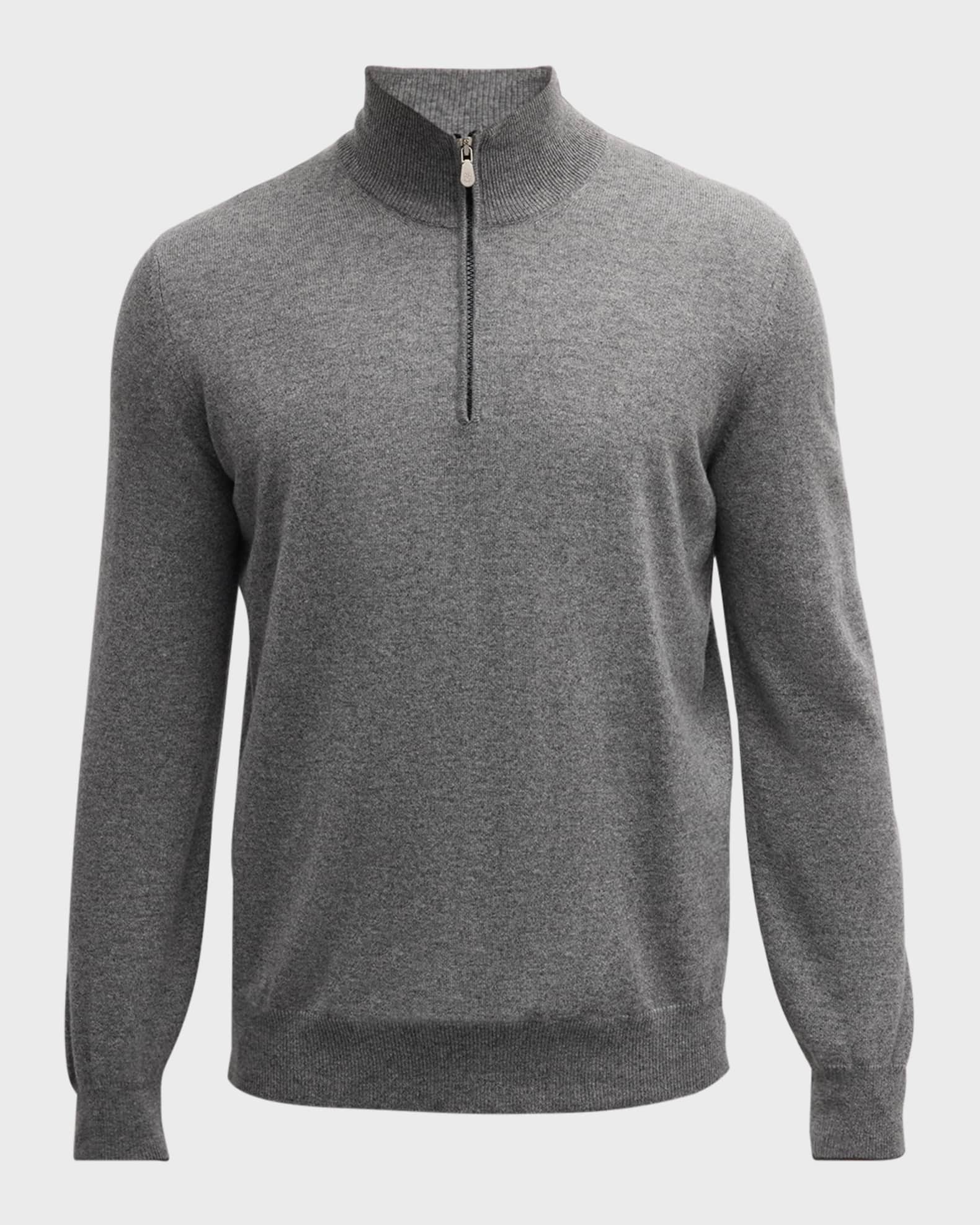 Men's Cashmere Quarter-Zip Sweater 0