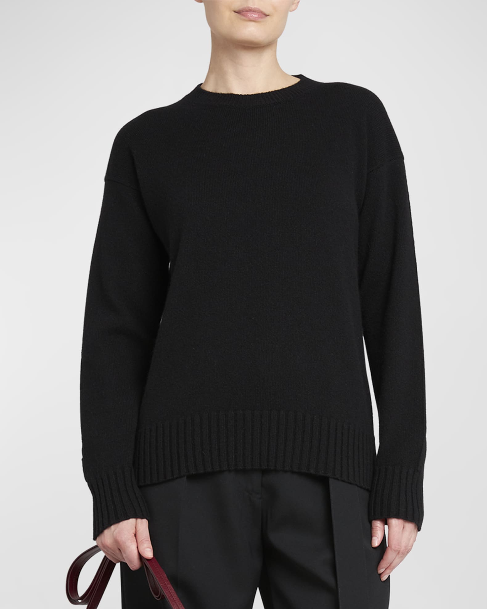 Jil Sander Women Black Cashmere Blend Oversize Sweater main image 1
