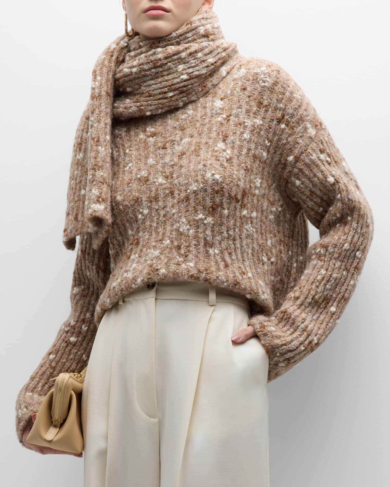 Sweater and scarf set hot sale