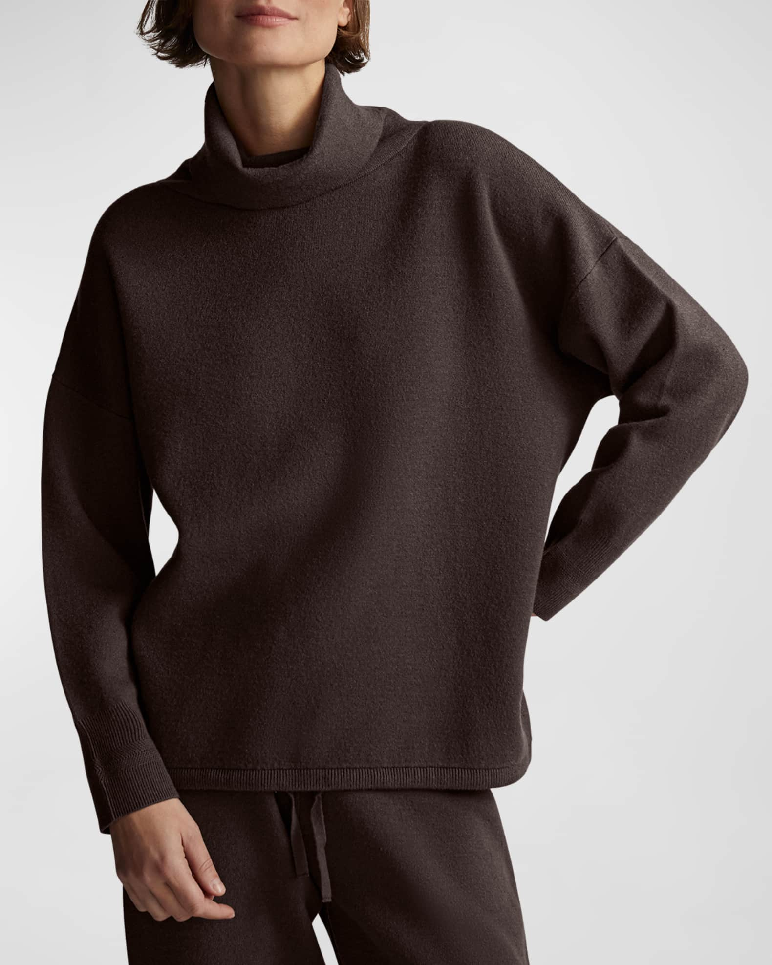 Cavello turtleneck sweatshirt in brown - Varley