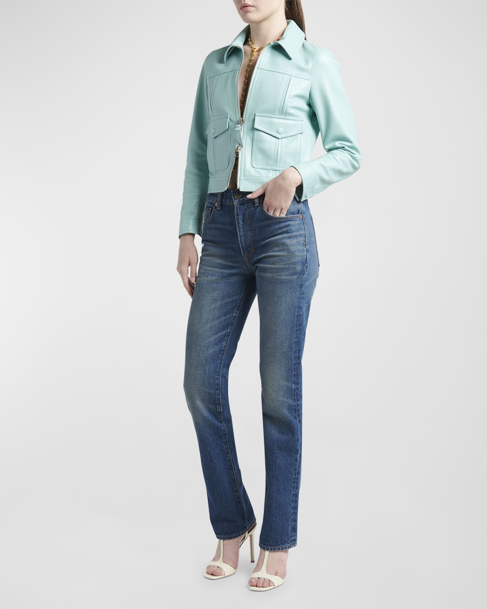 Tom ford leather jacket womens online