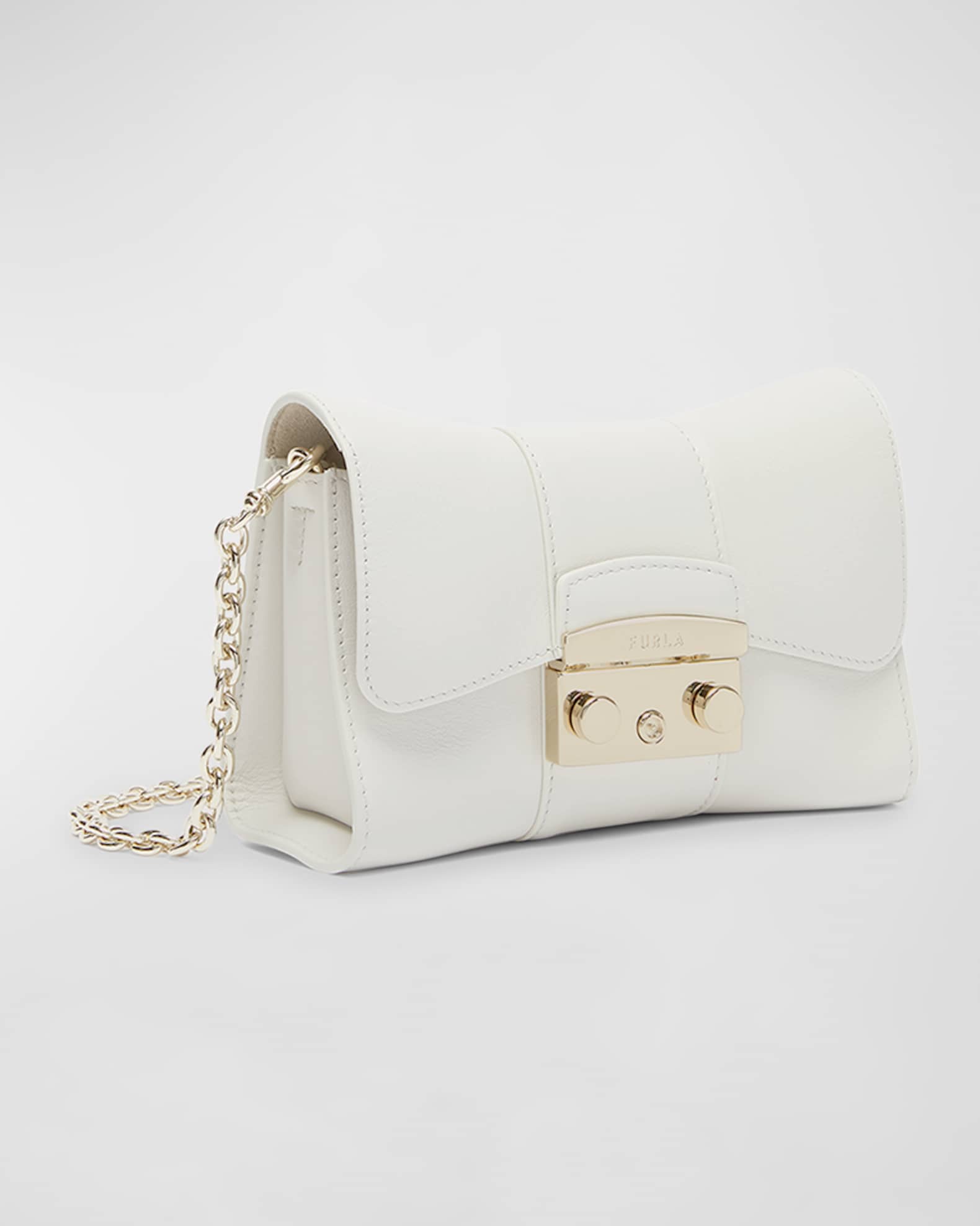 Furla metropolis mini crossbody petalo white top
