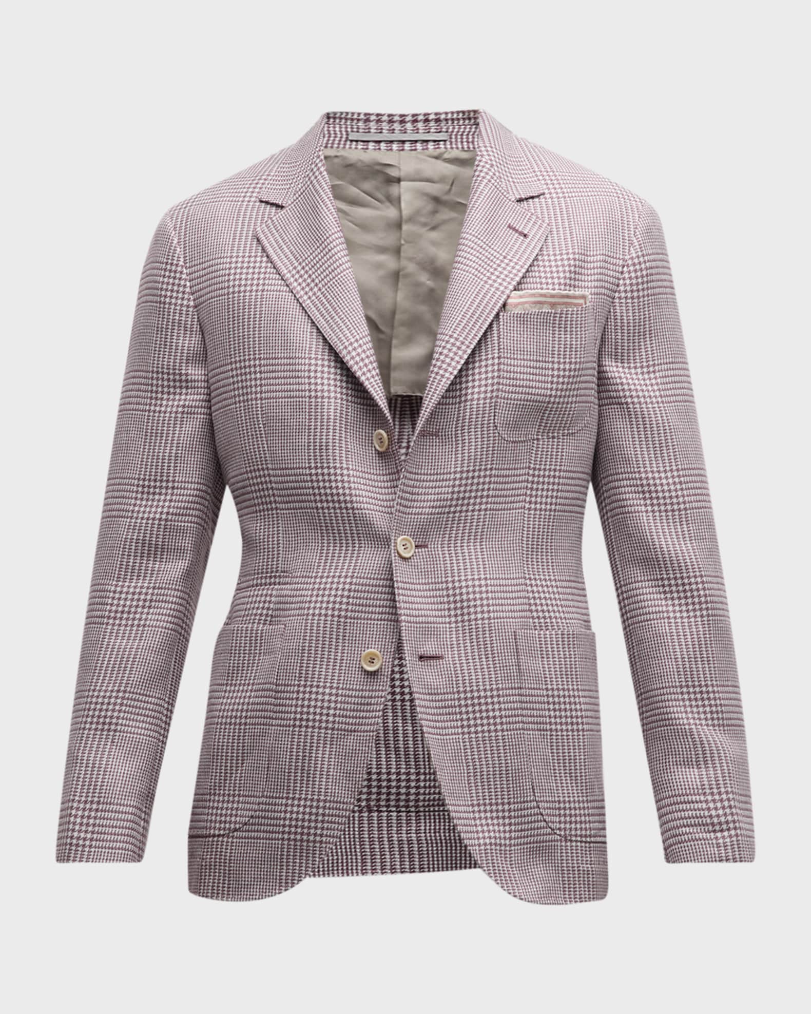 Brunello Cucinelli notched-lapels suede coat - Brown