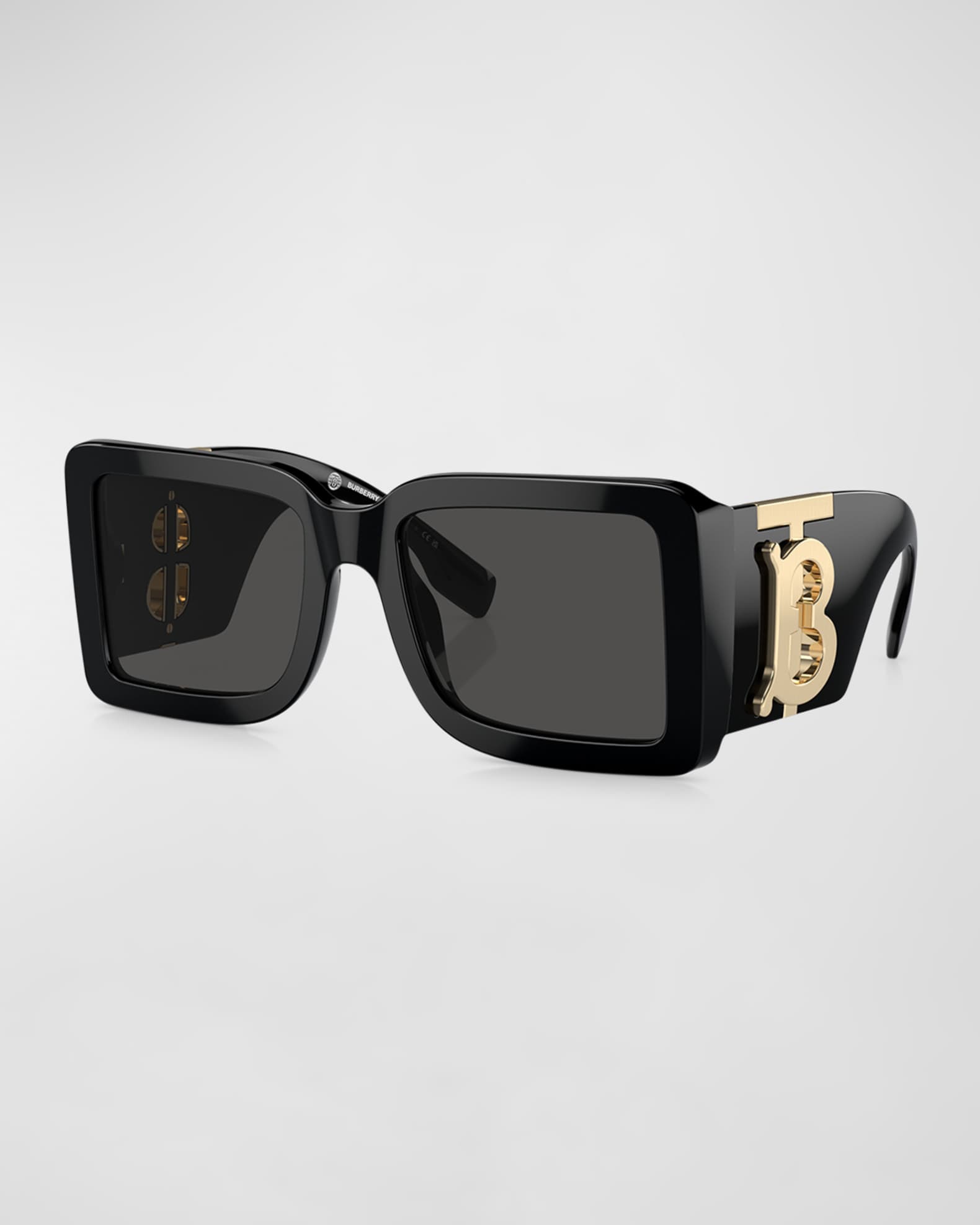 Burberry TB Monogram Acetate Square Sunglasses