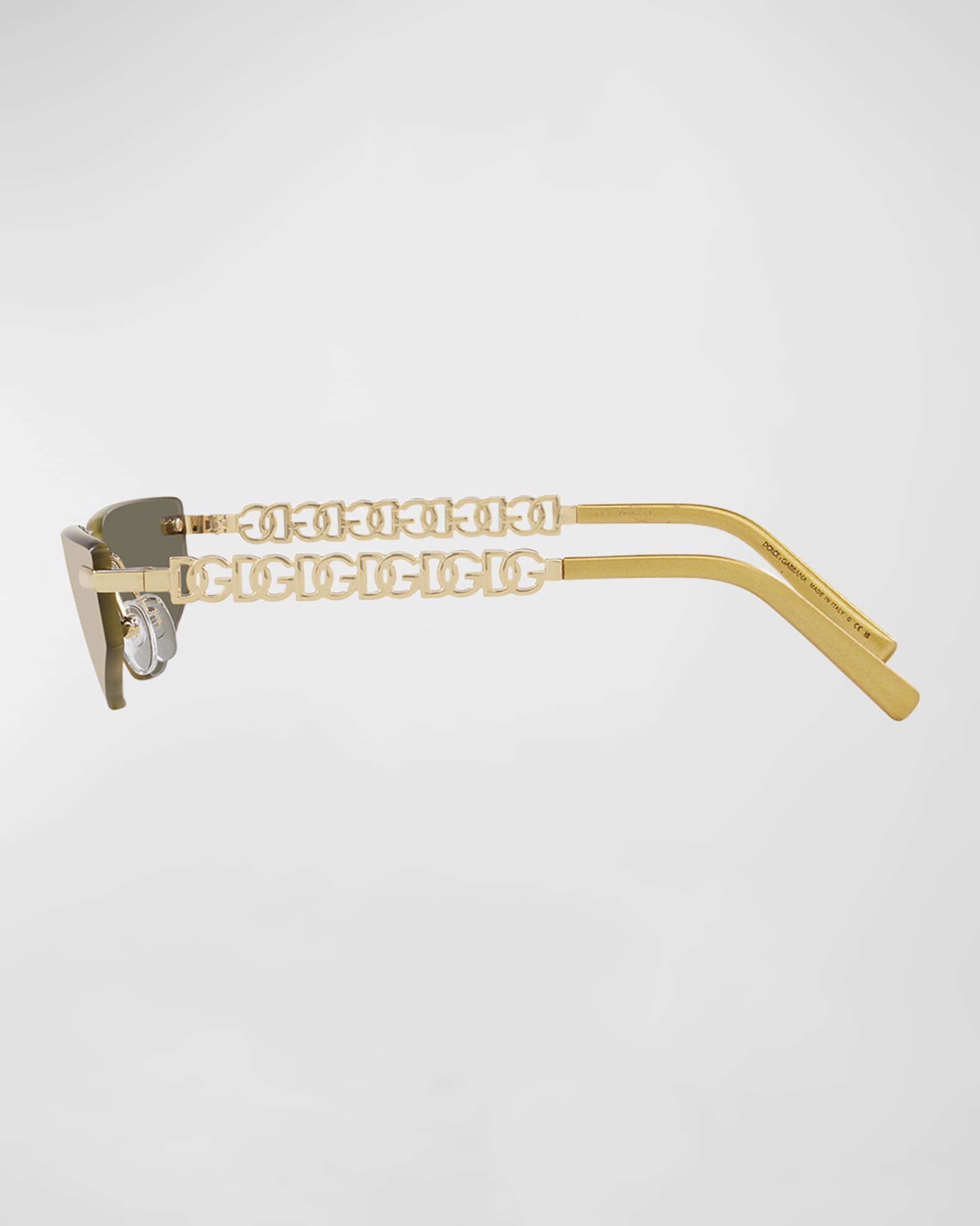 Interlocking DG Metal Rectangular Sunglasses 1