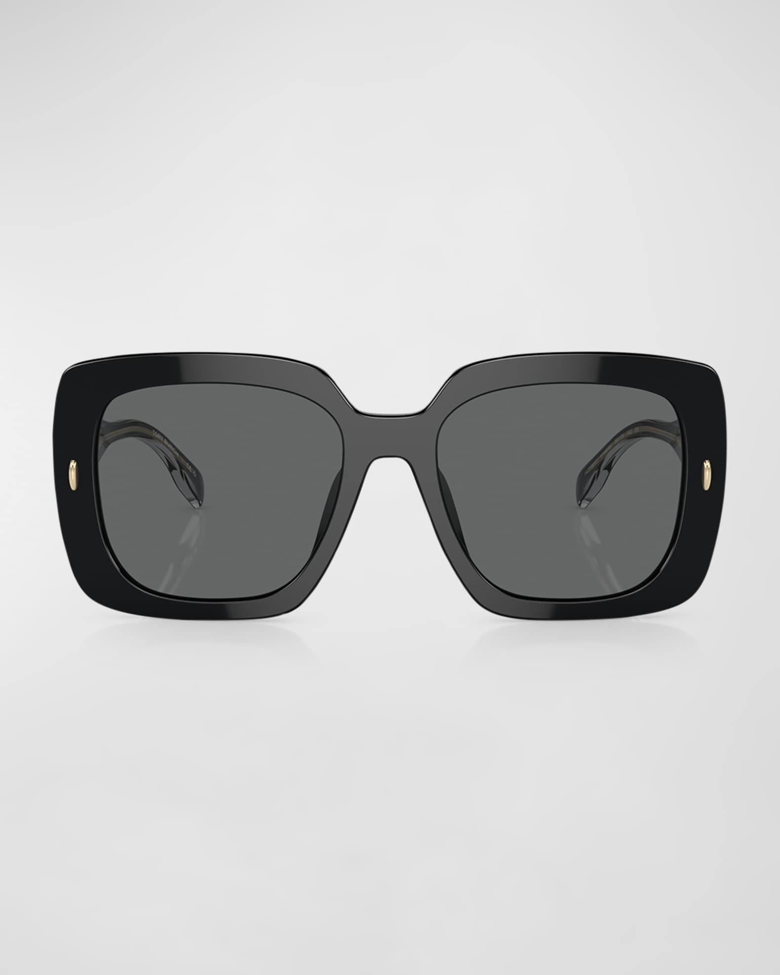 Tory Burch Logo Acetate Square Sunglasses Neiman Marcus