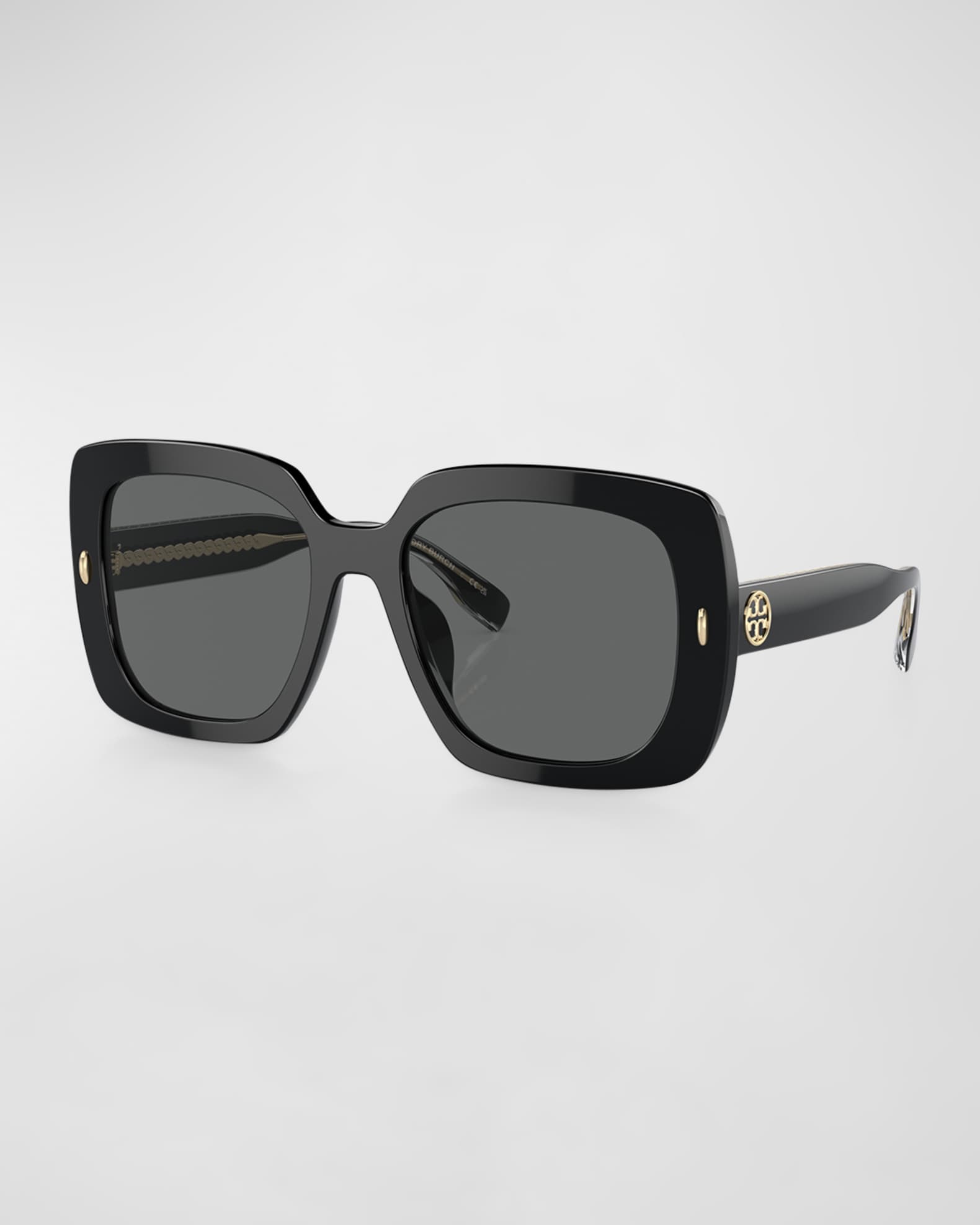 Logo Acetate Square Sunglasses  0