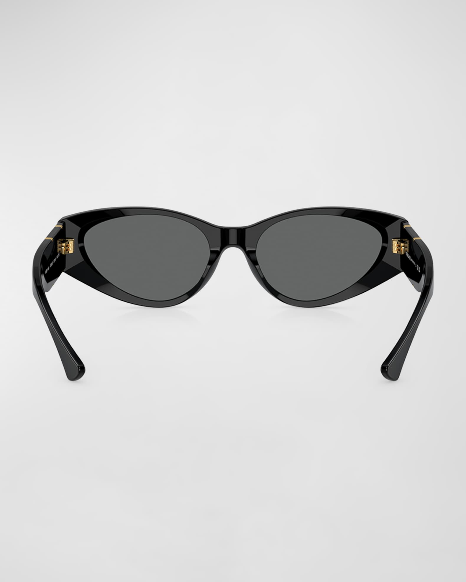 Medusa Beveled Acetate Cat Eye Sunglasses