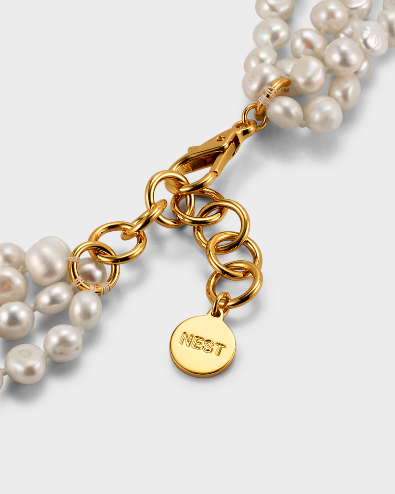 NEST Jewelry Baroque Pearl Multi Strand Statement Necklace Neiman Marcus