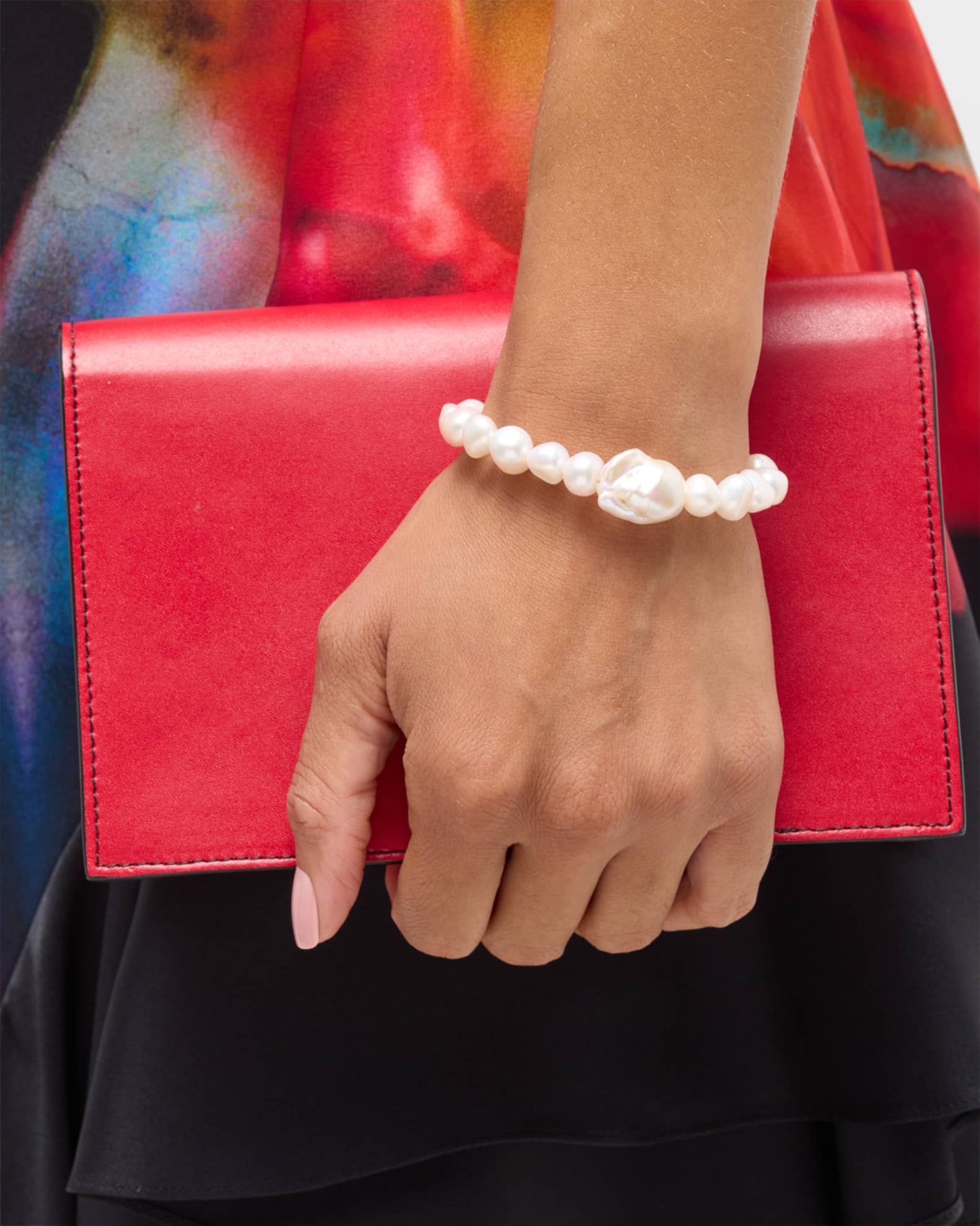 Baroque Pearl Stretch Bracelet 1