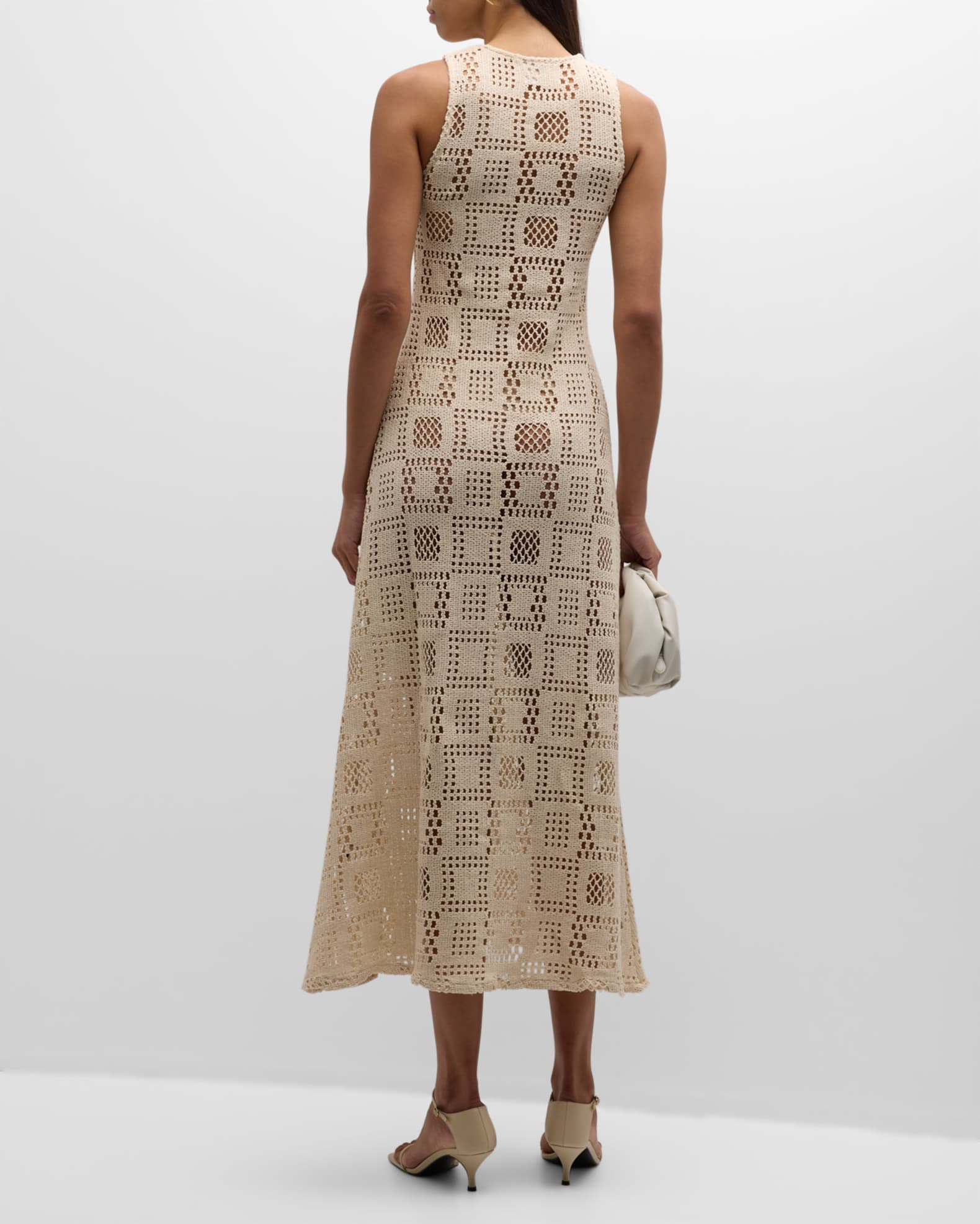 Albus Lumen Ava Sleeveless Crochet Maxi Dress | Neiman Marcus