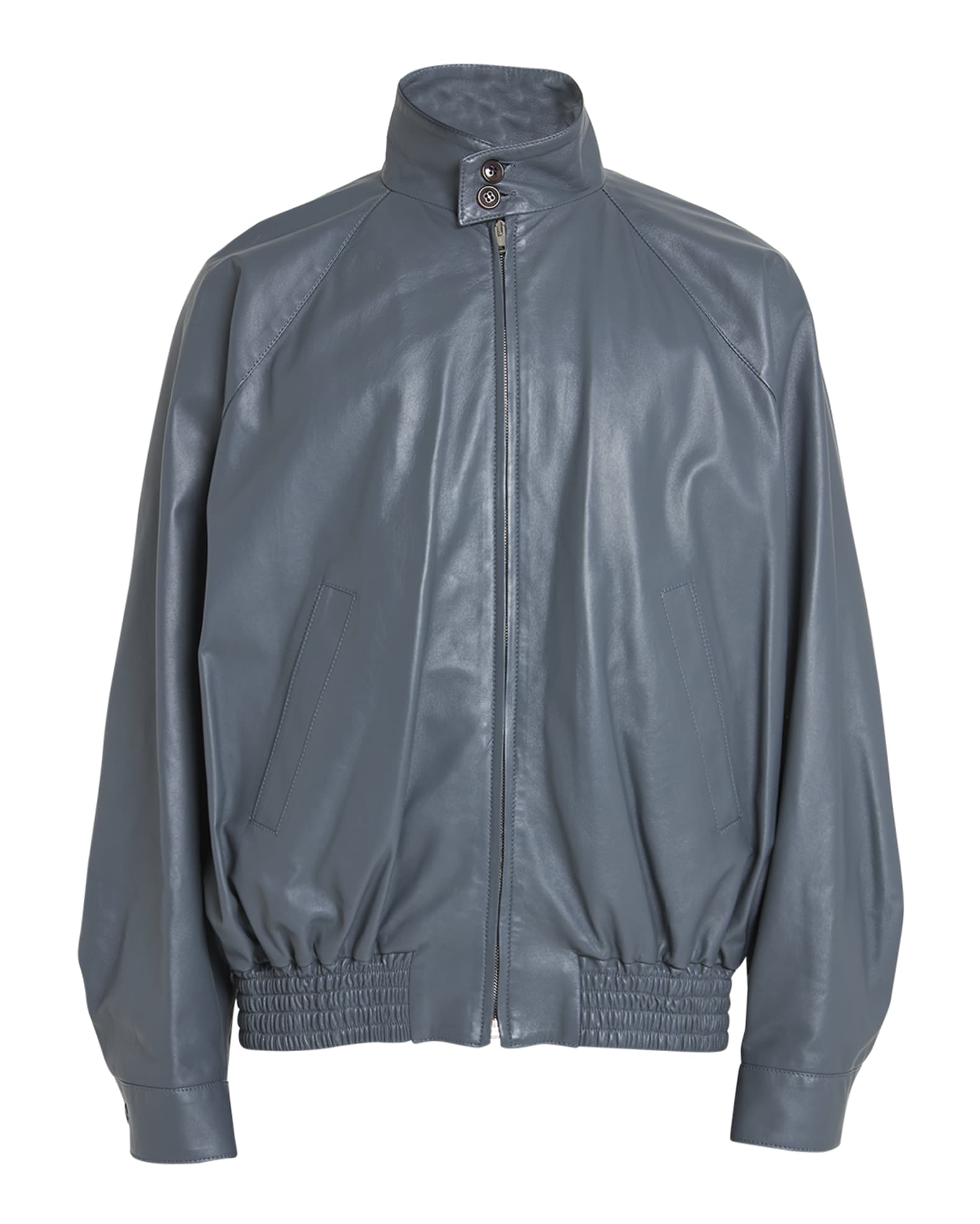 Men's Leather Blouson Jacket 0