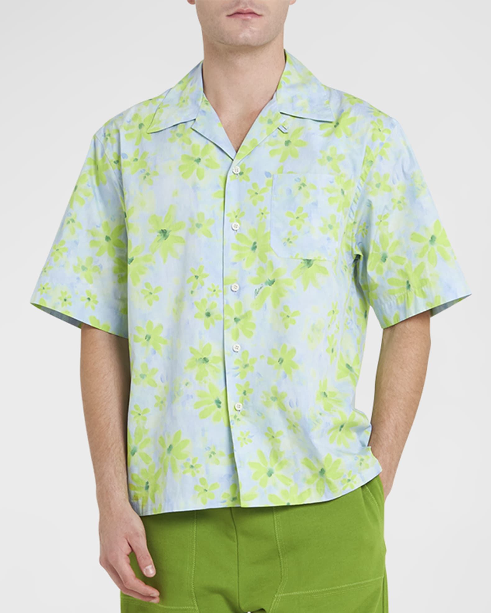 Men's Acid Floral Camp Shirt