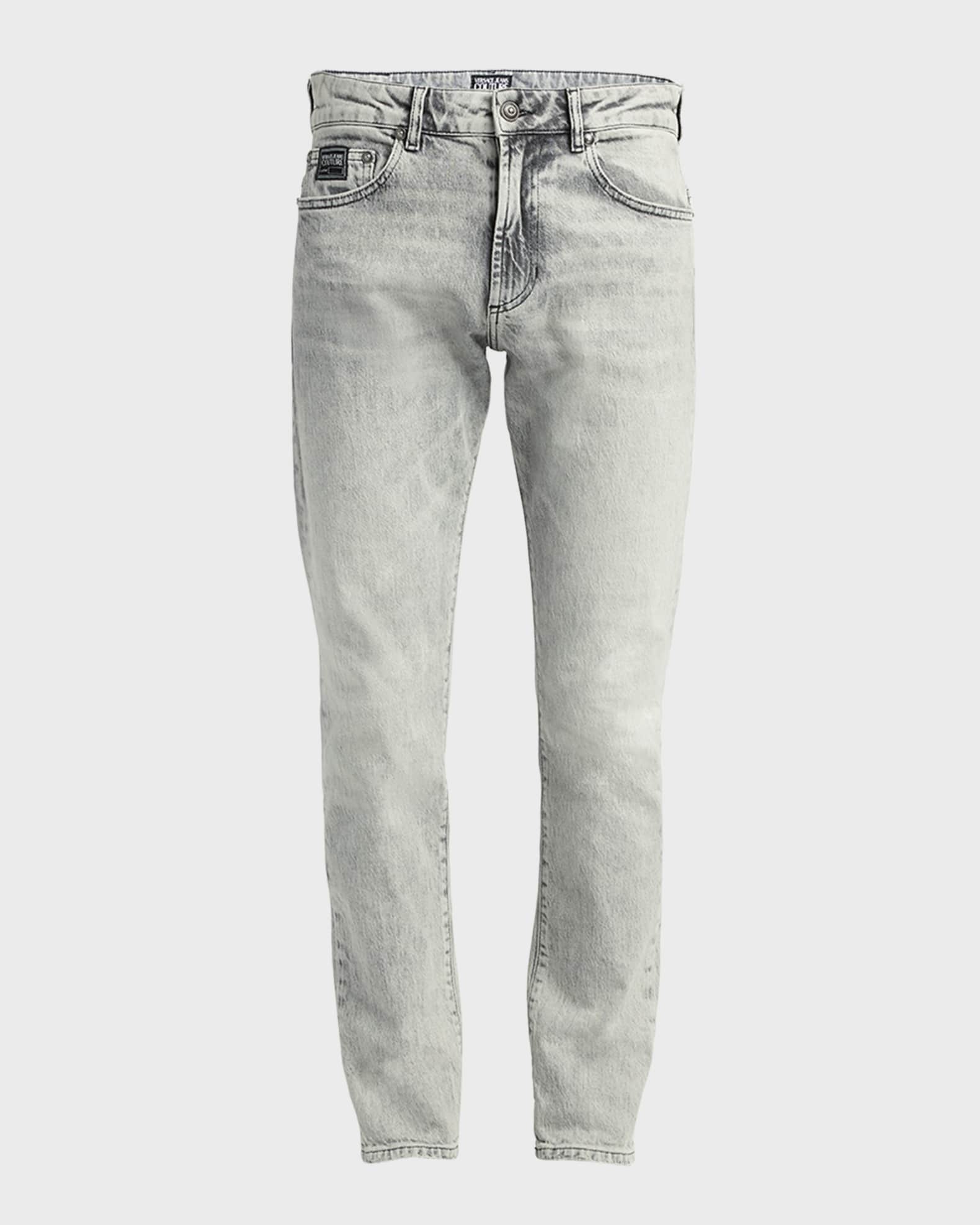 Men's Stonewashed Slim-Fit Jeans 0
