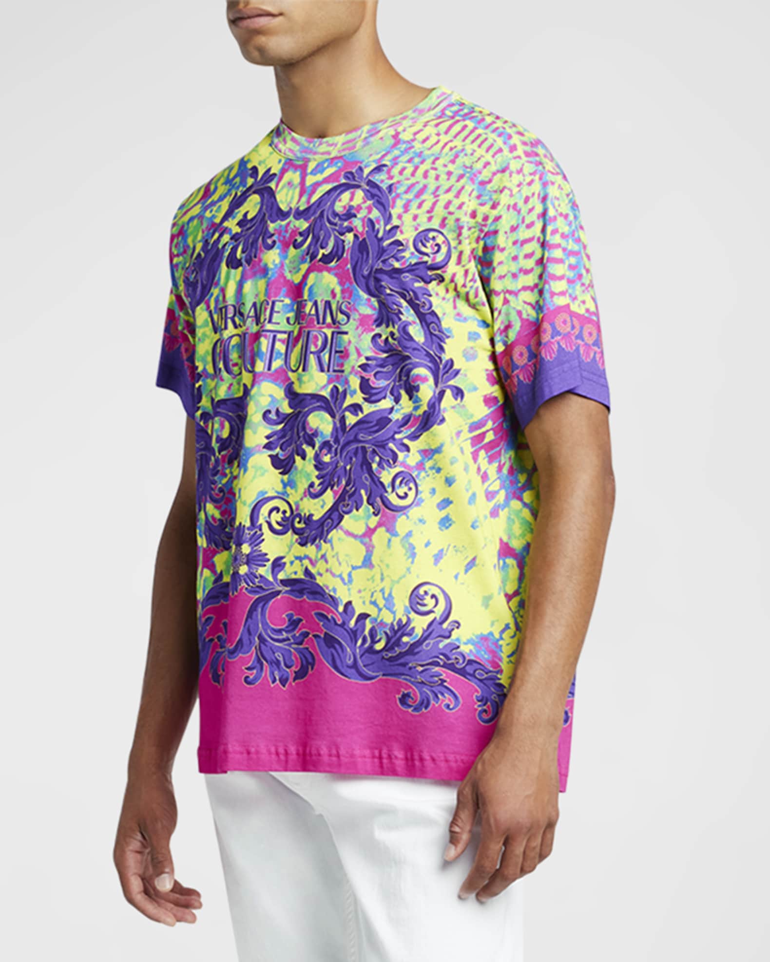 Versace Jeans Couture filigree-print shirt - Purple