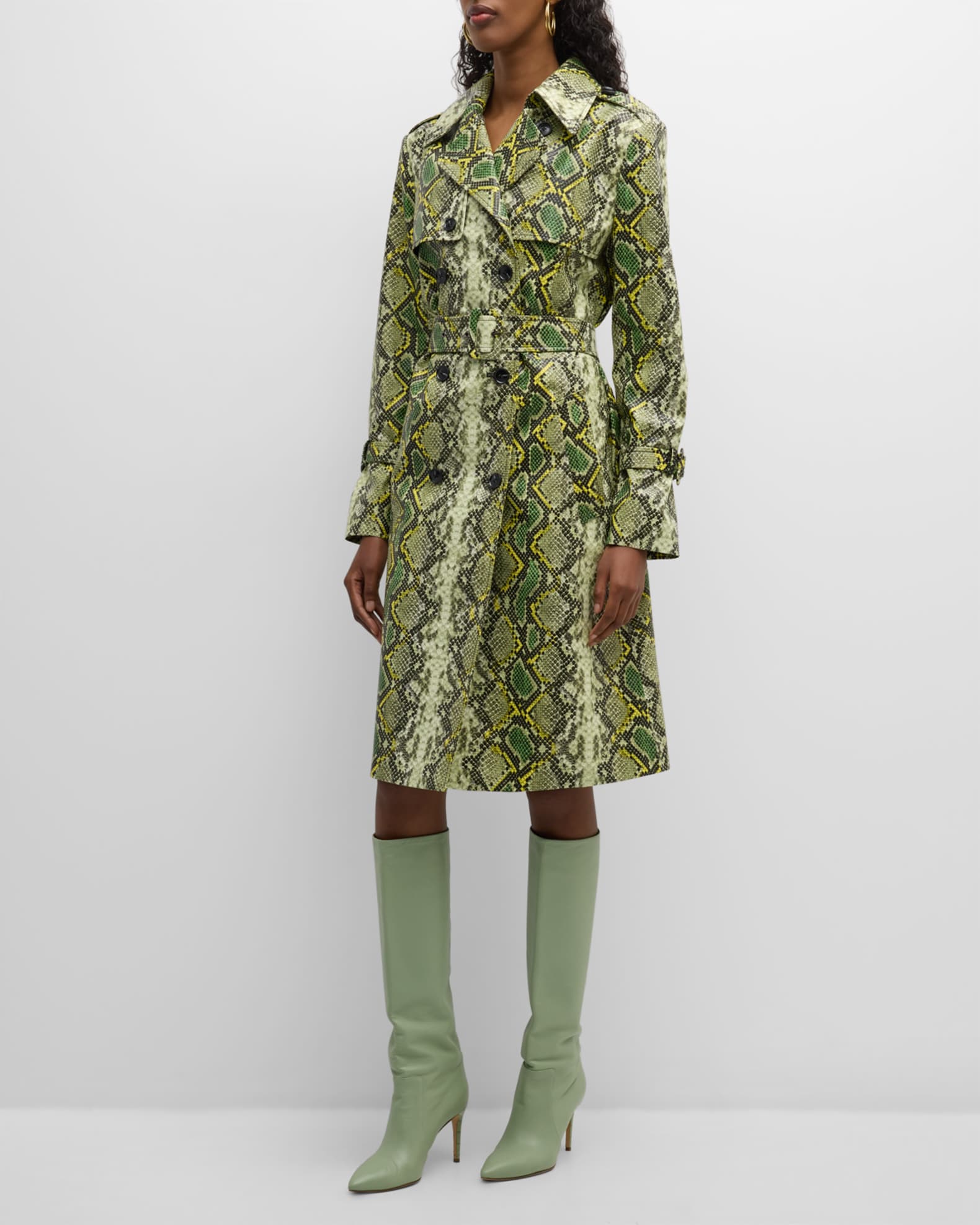 Snakeskin coat store