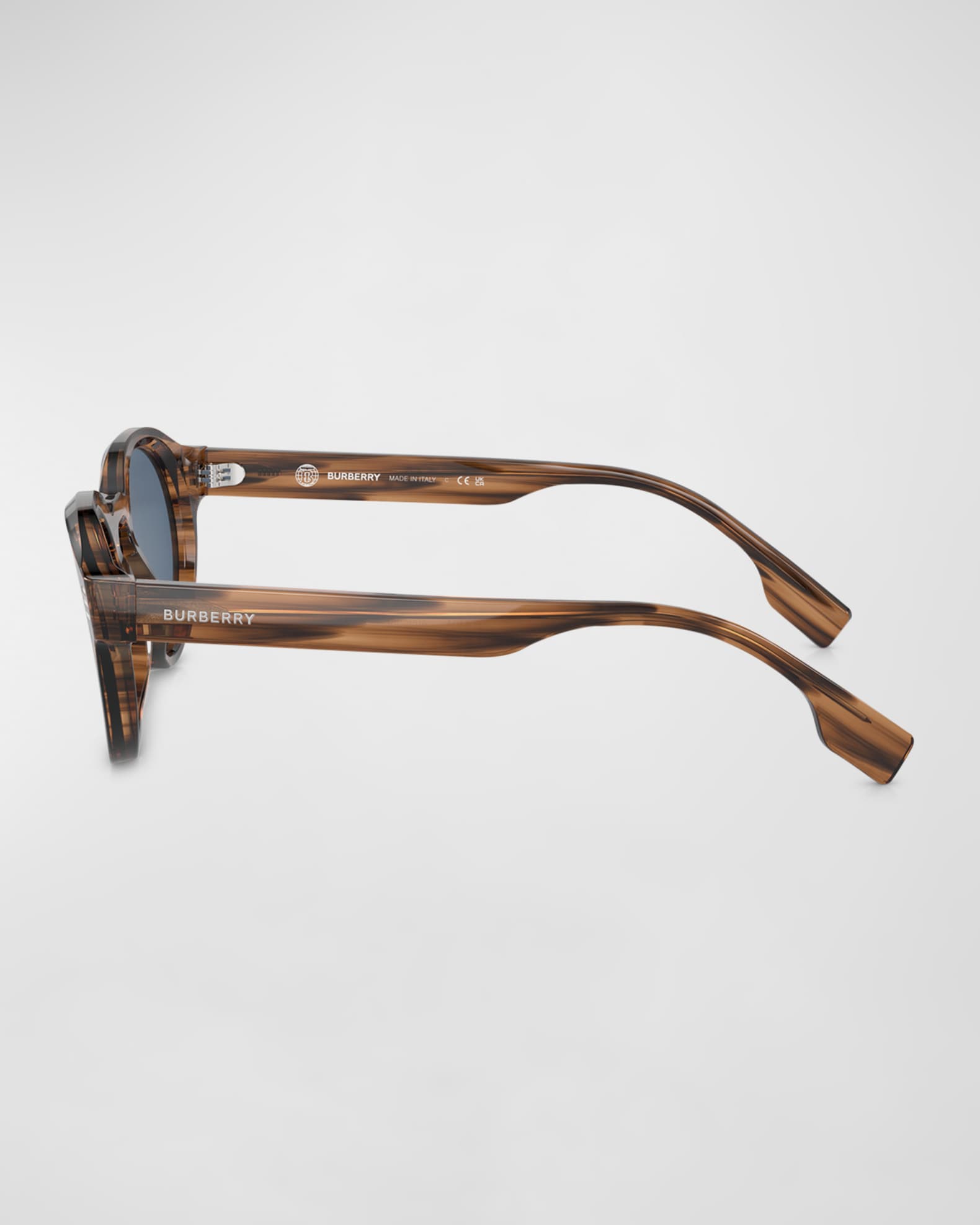 Burberry Men s Acetate Round Sunglasses Neiman Marcus