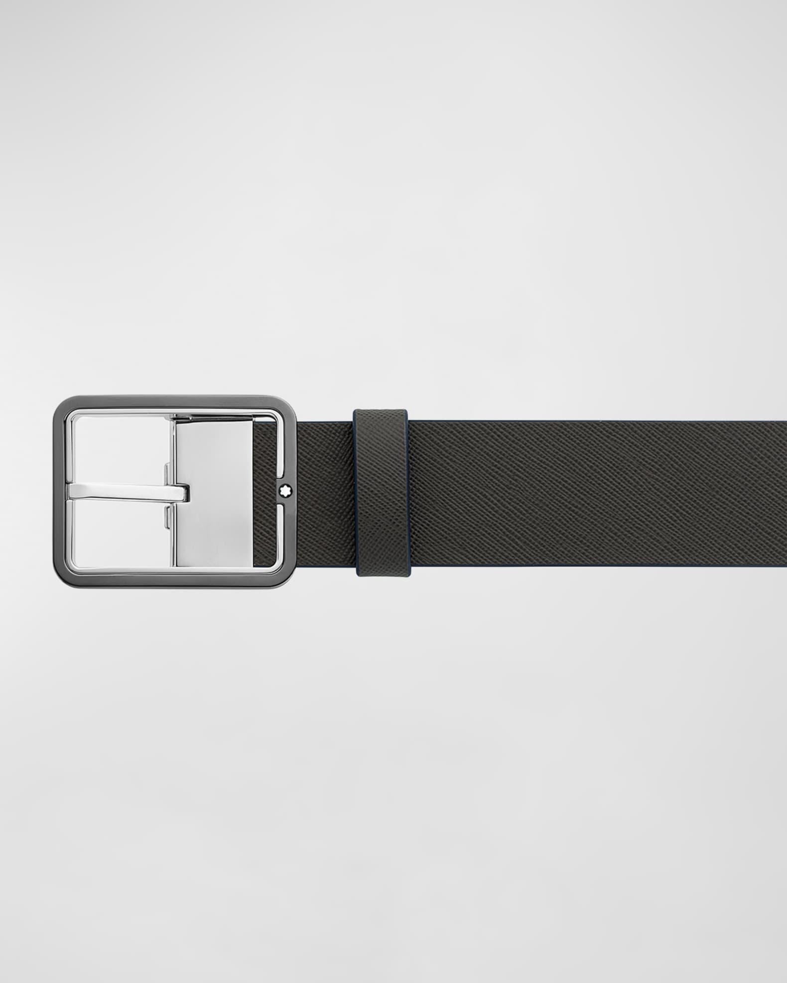 Montblanc Men's Rectangle-Buckle Reversible Leather Belt, 35mm | Neiman ...