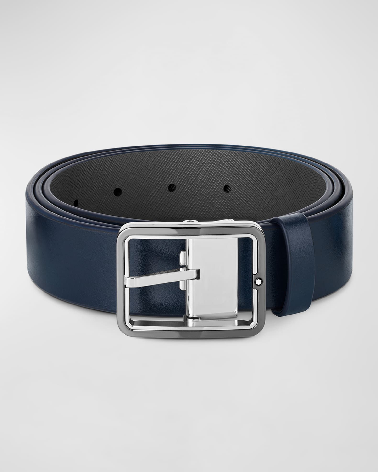 Montblanc Men's Rectangle-Buckle Reversible Leather Belt, 35mm | Neiman ...