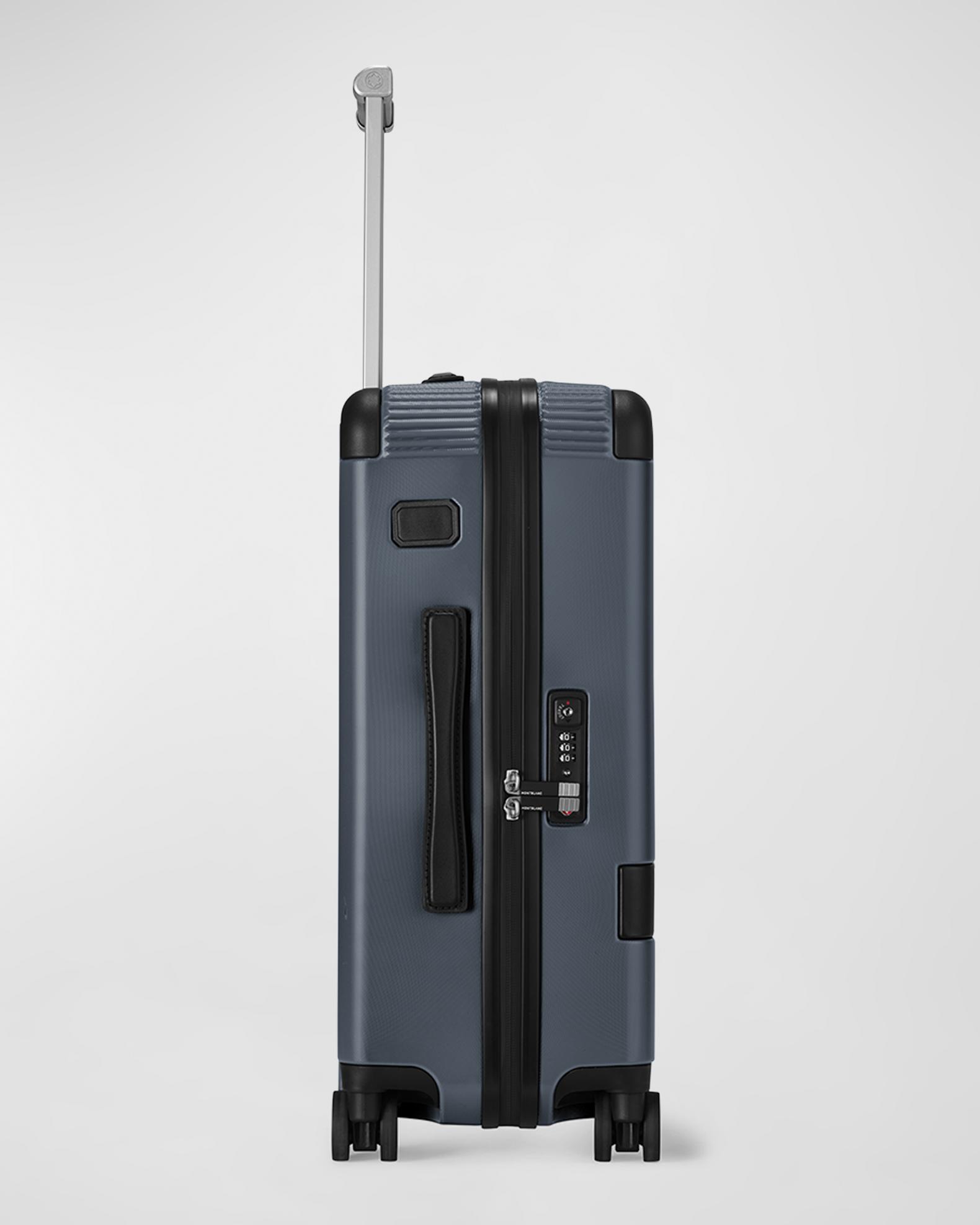 MY4810 Cabin Suitcase with Front Pocket Polycarbonate Black