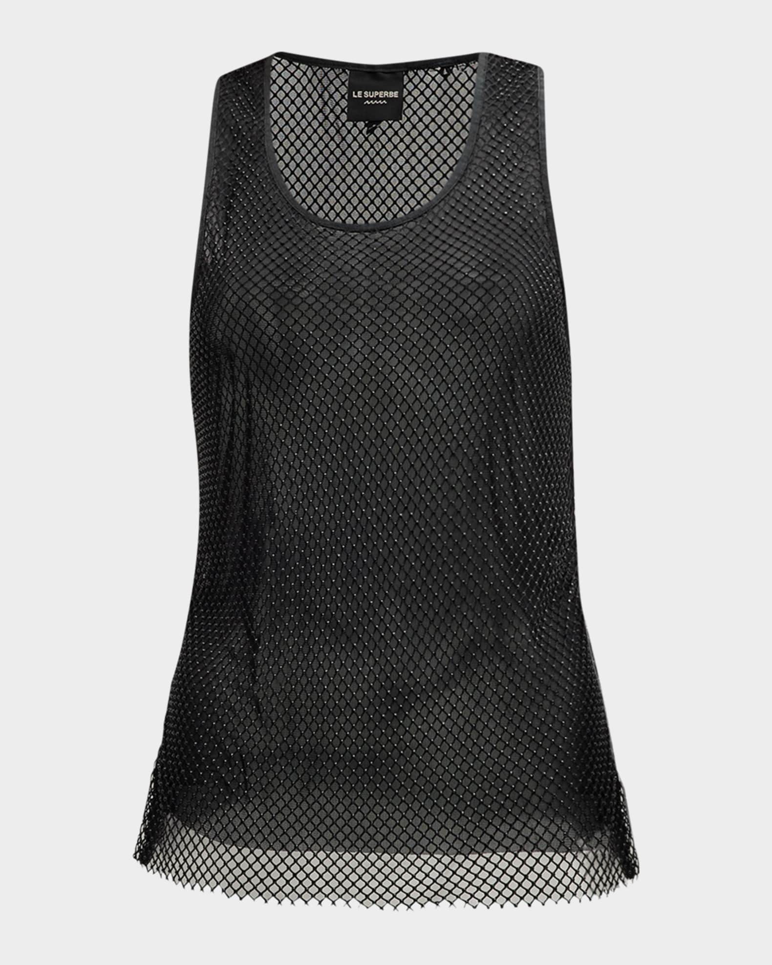 Le Superbe Net Worth Sheer Tank Top
