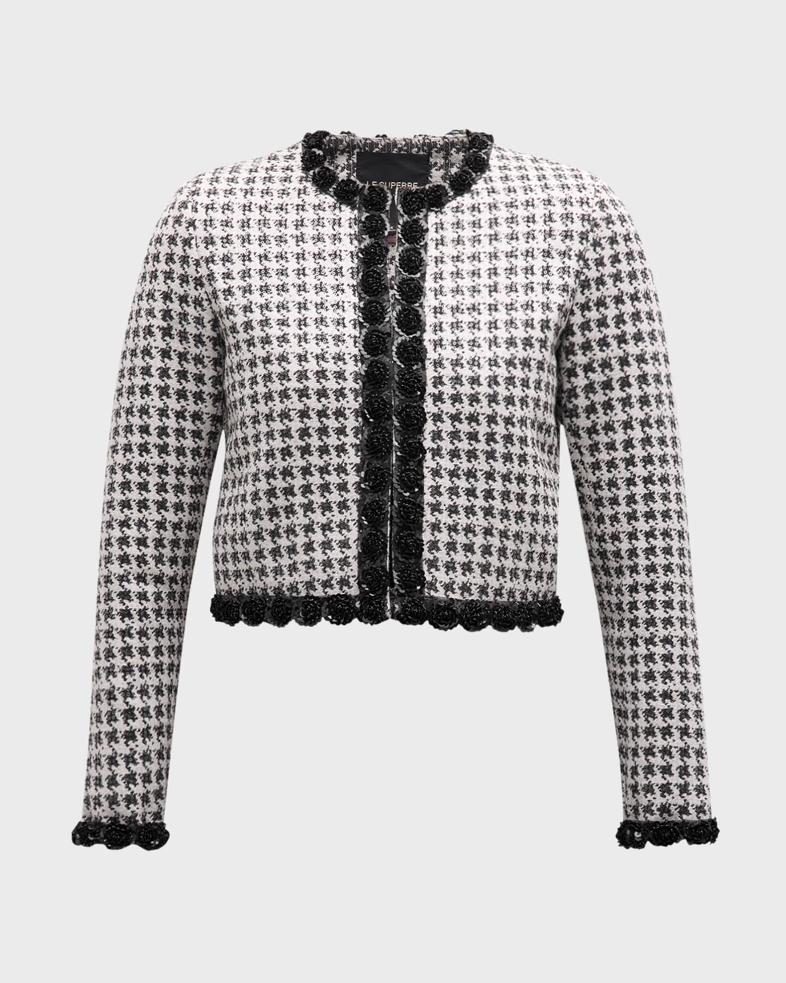 Le Superbe Rosebud Houndstooth Jacket