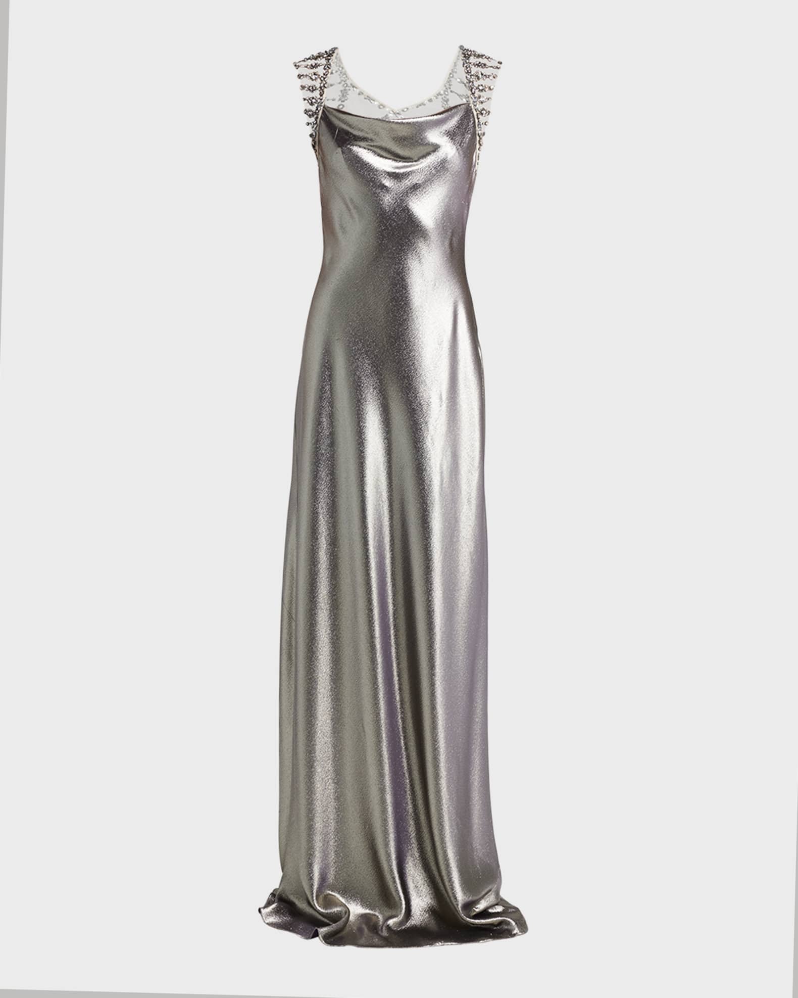 Alberta Ferretti draped-detail dress - Purple