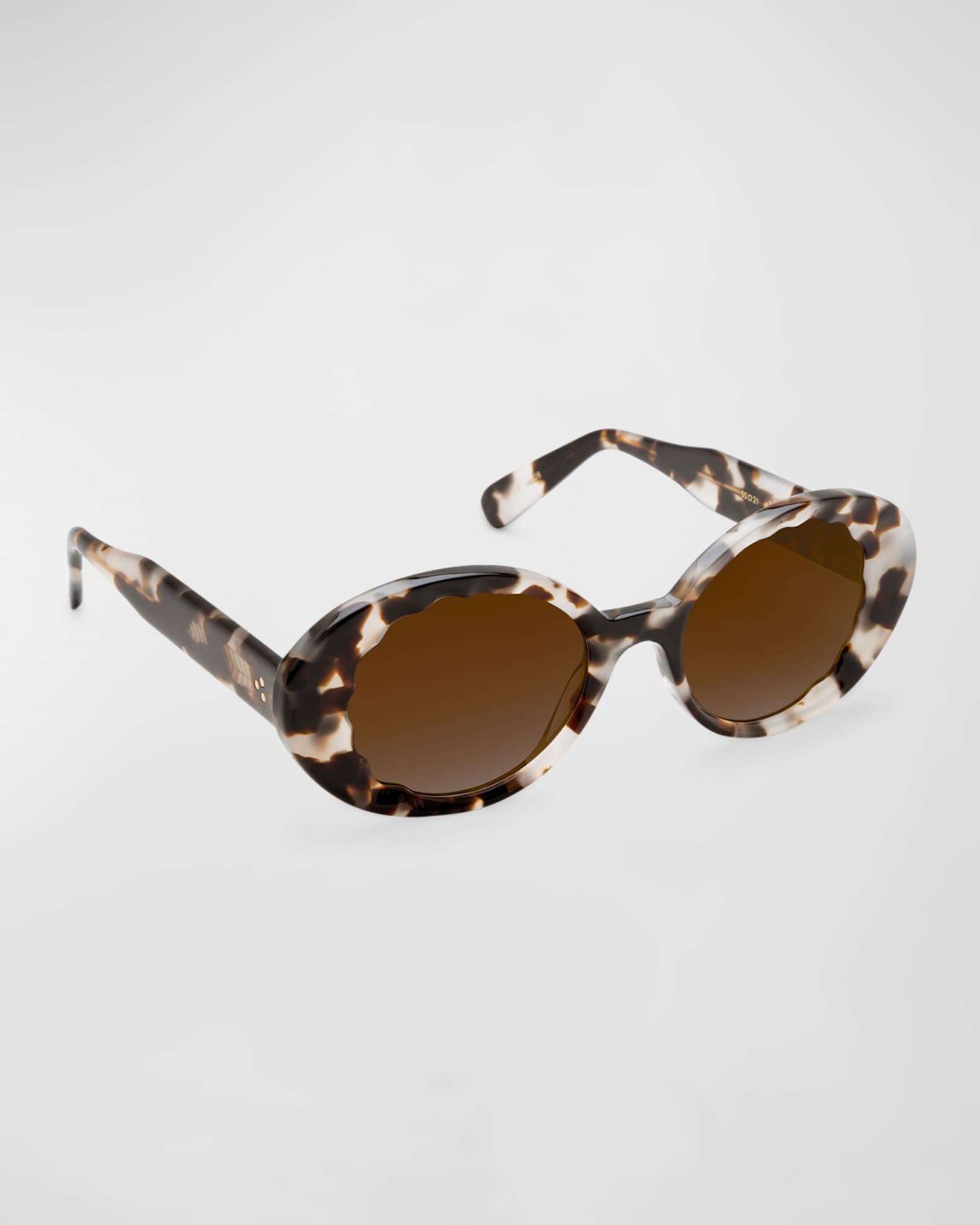 KREWE Alixie Acetate Oval Sunglasses Neiman Marcus