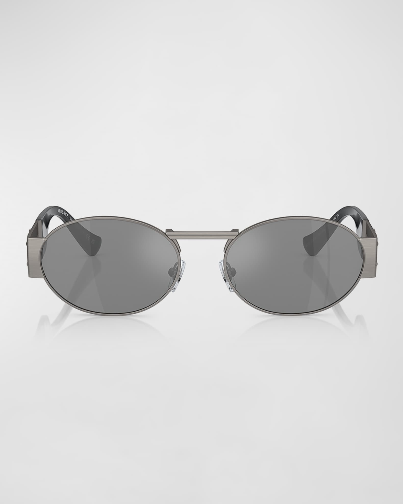 Designer Polarized Rimless Sunglasses Mens For Men Versage Oval Metal Frame  With Basilisk Head Trendy Multicolor Goggles Wholesale From  Fashionsdesigner, $4.01