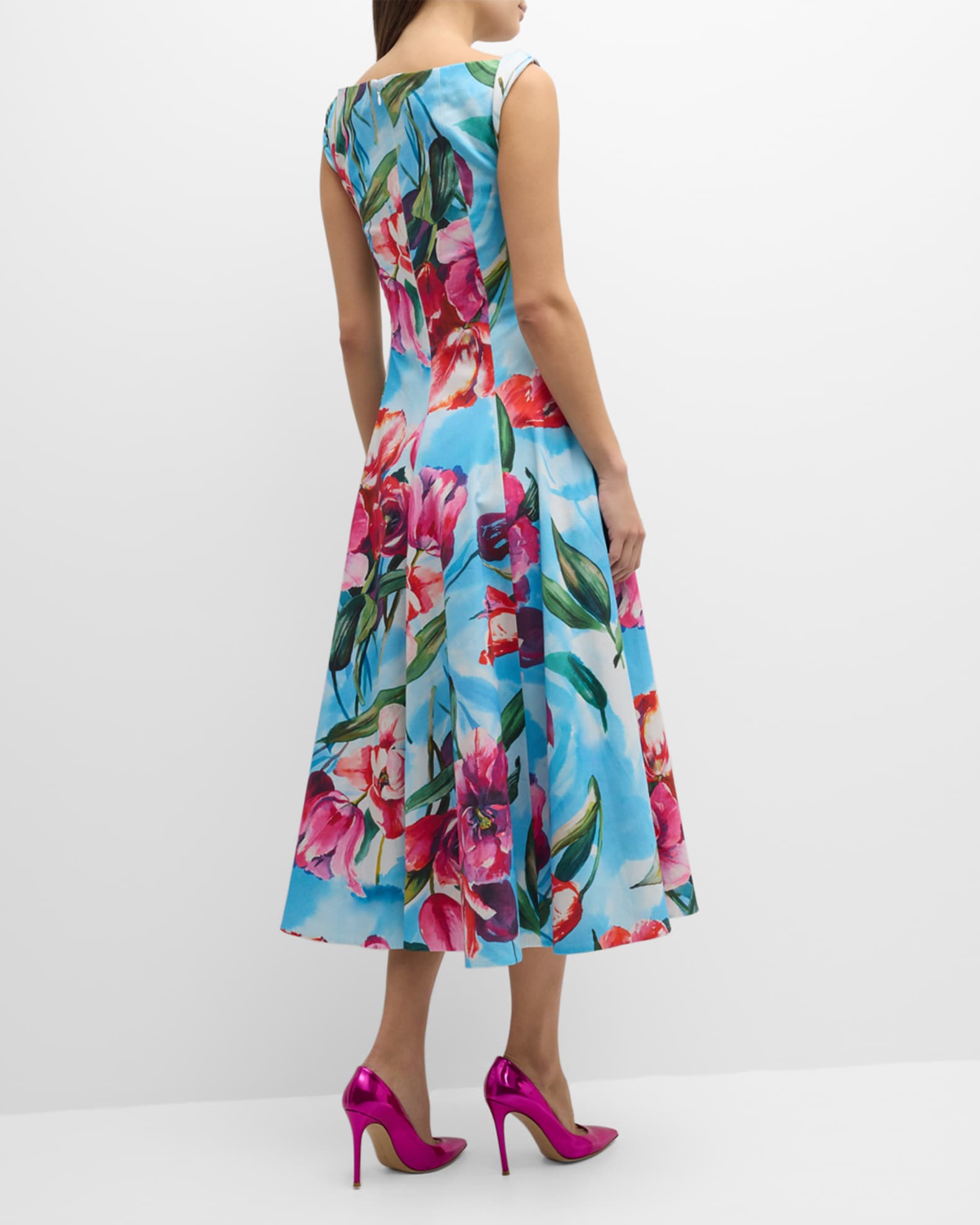 Pique Knit Tulip Dress