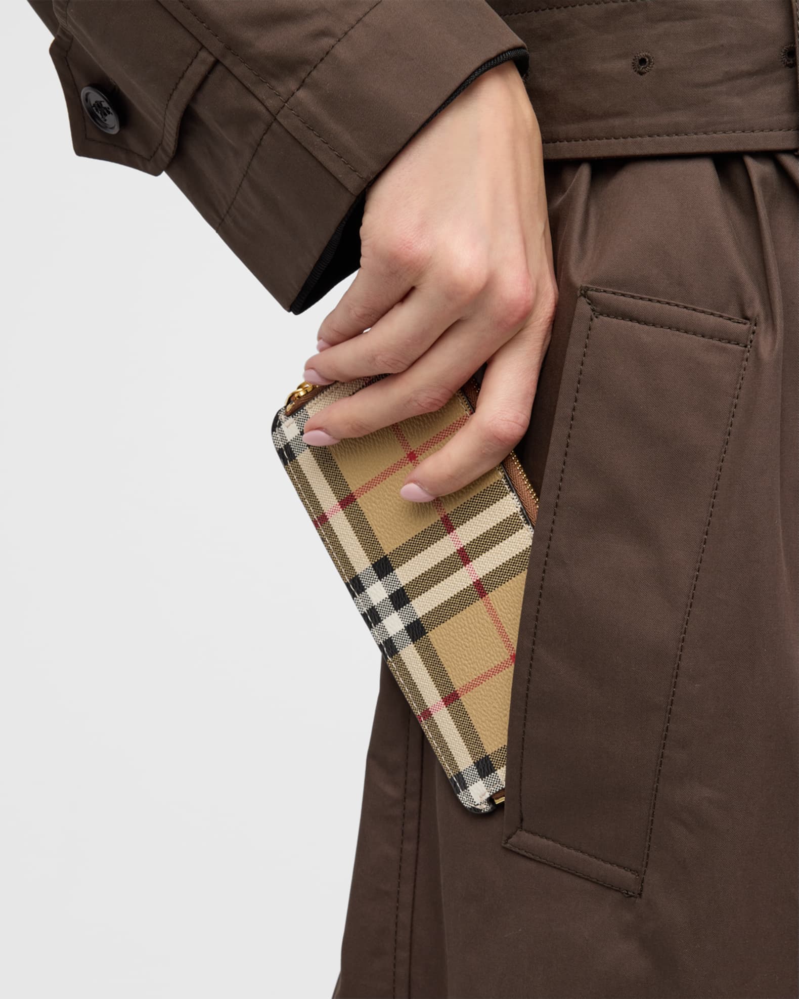 Burberry Check Bifold Passport Holder Neiman Marcus